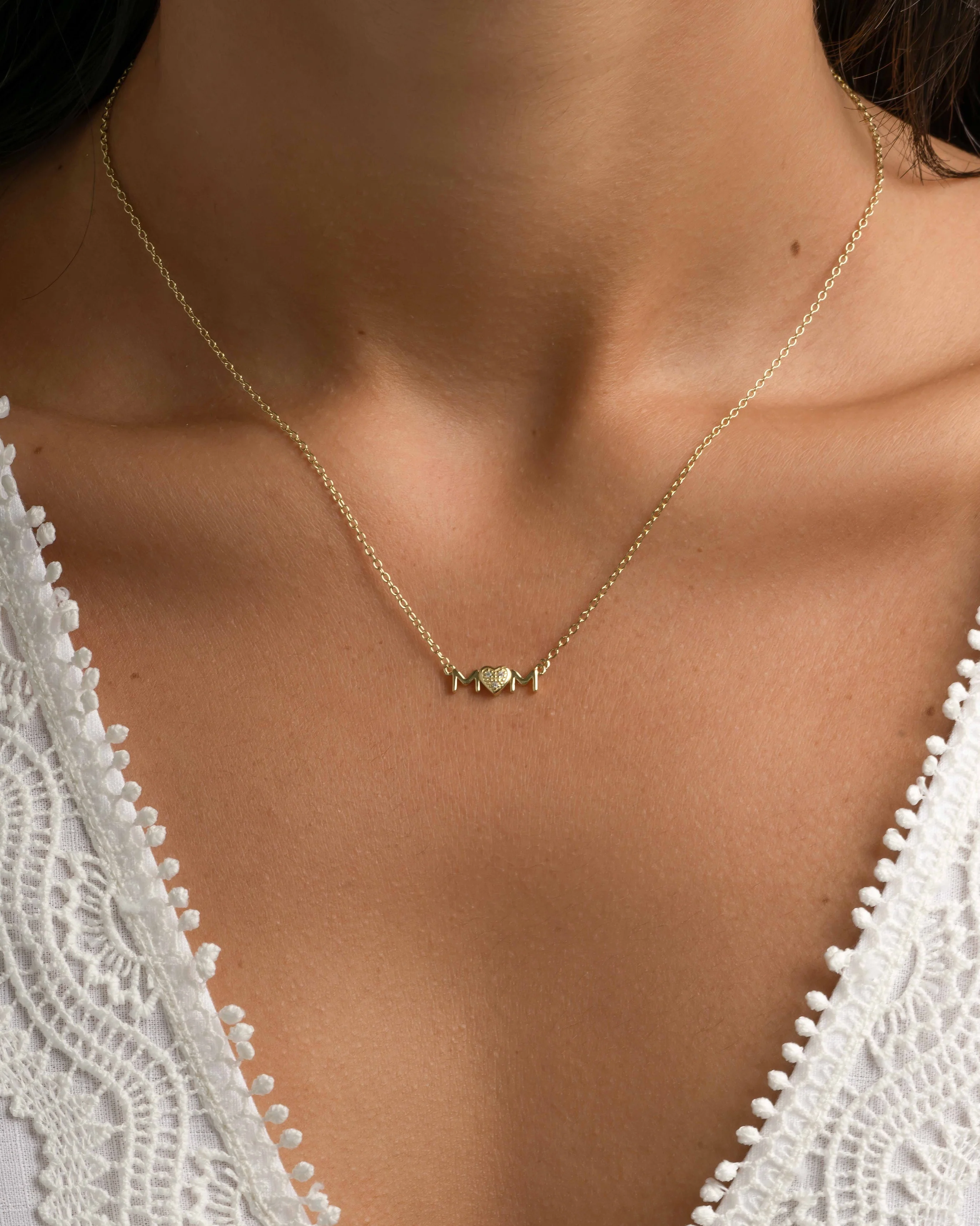 Mom Heart Necklace - Image 2