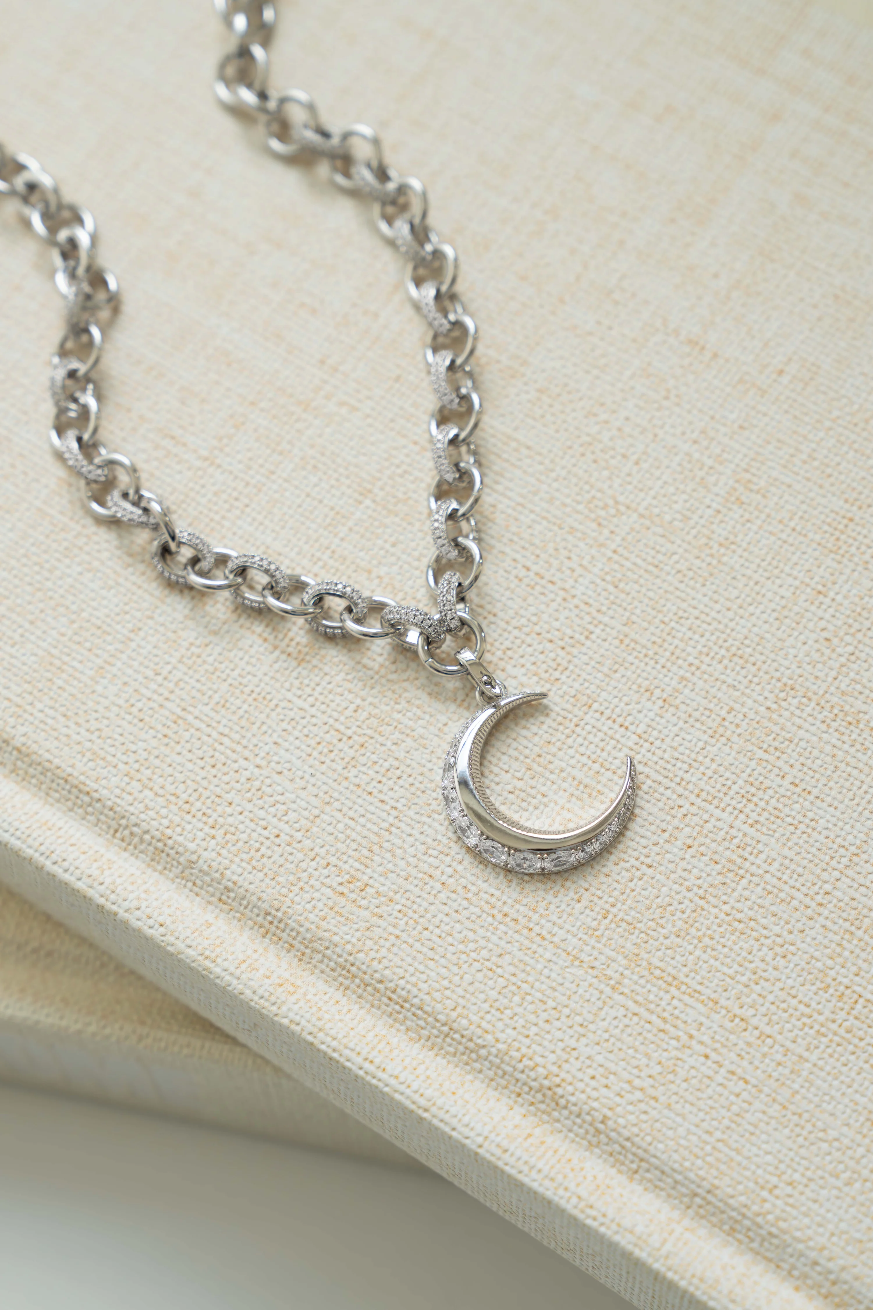 Moon Statement Necklace - Image 3