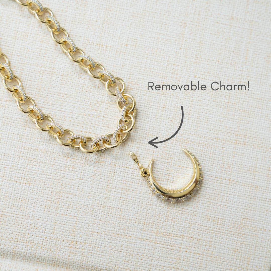 Moon Statement Necklace - Image 5