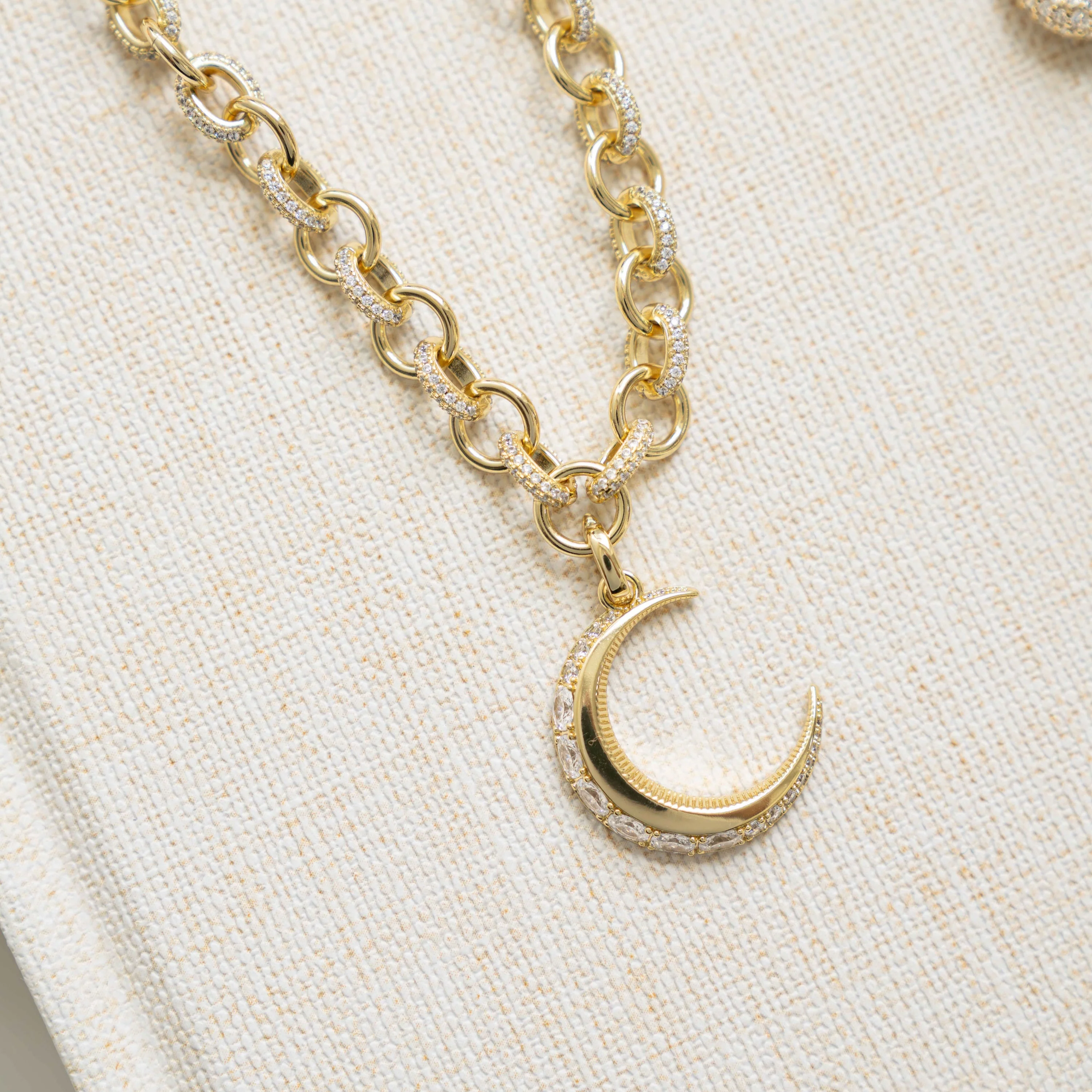 Moon Statement Necklace - Image 6