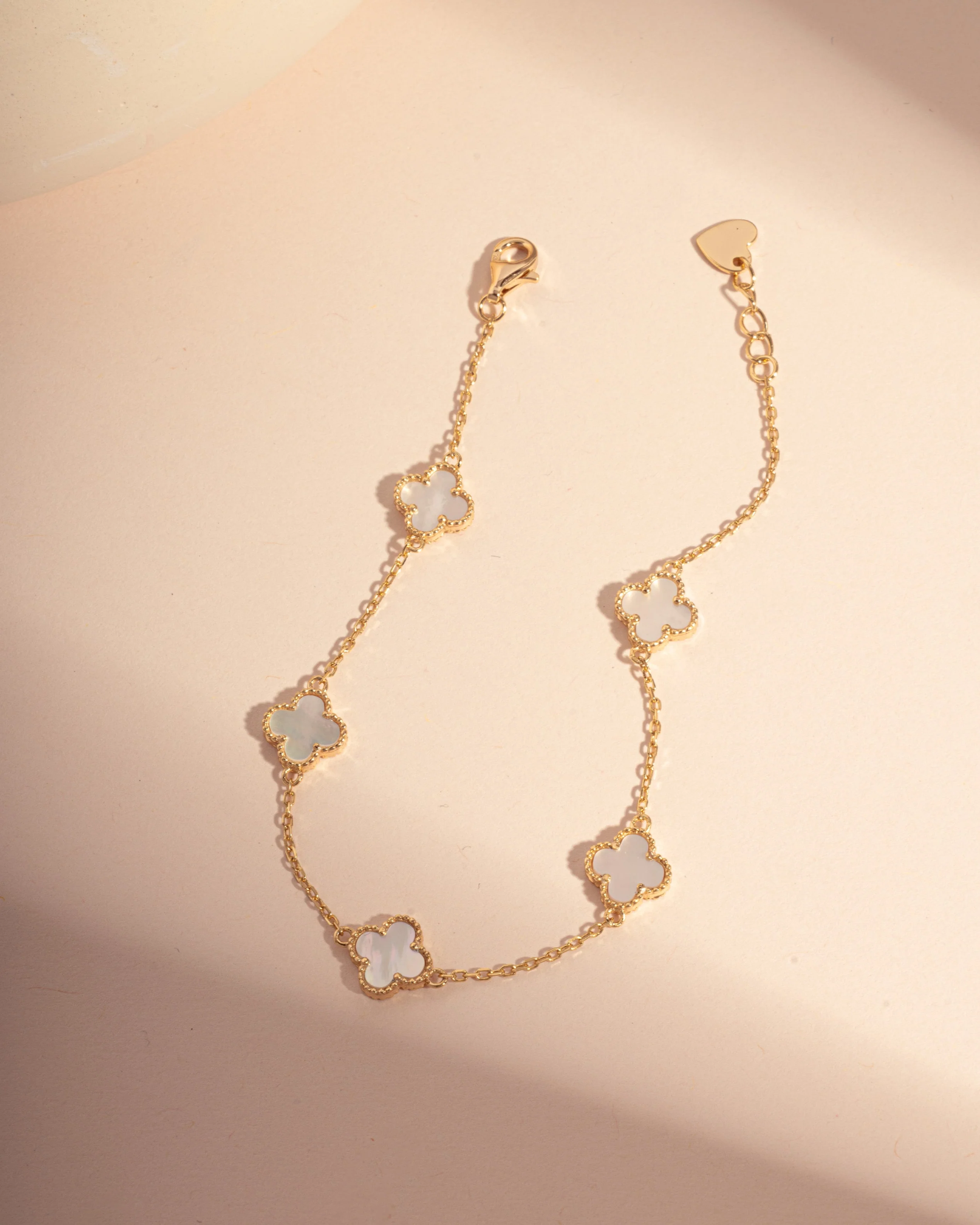 Mother of Pearl Clover Bracelet - Image 5
