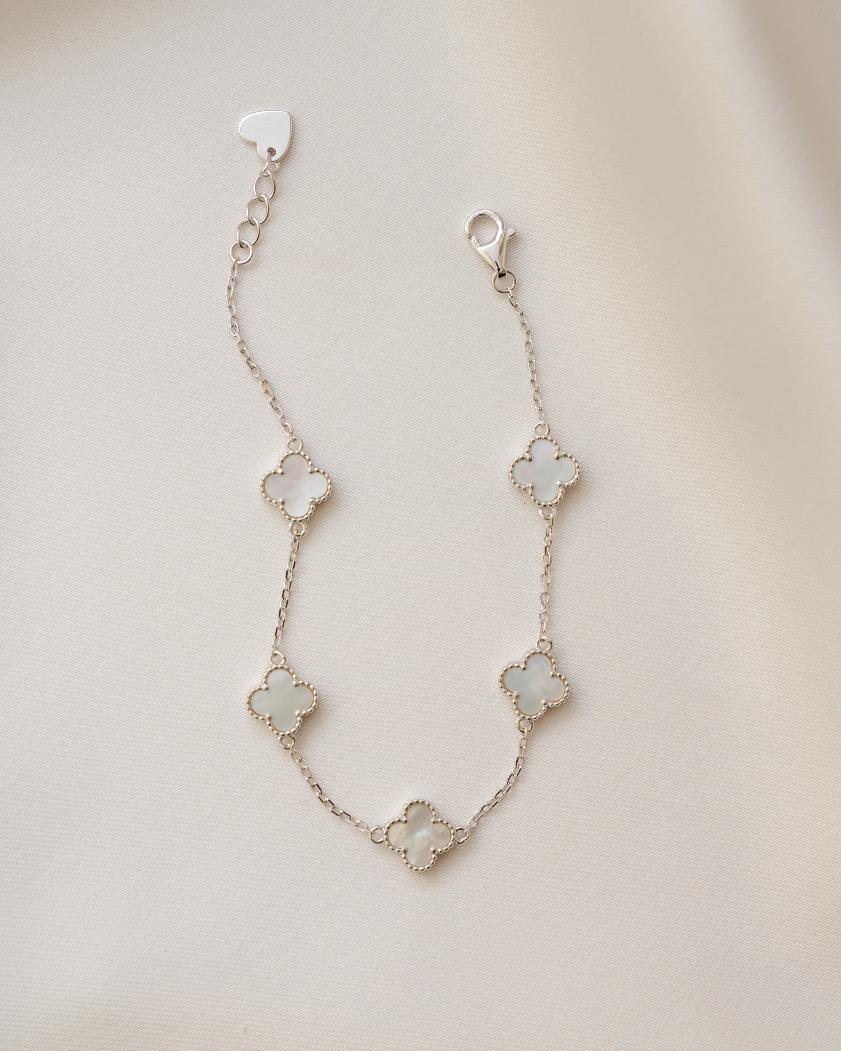 Mother of Pearl Clover Bracelet - Image 7