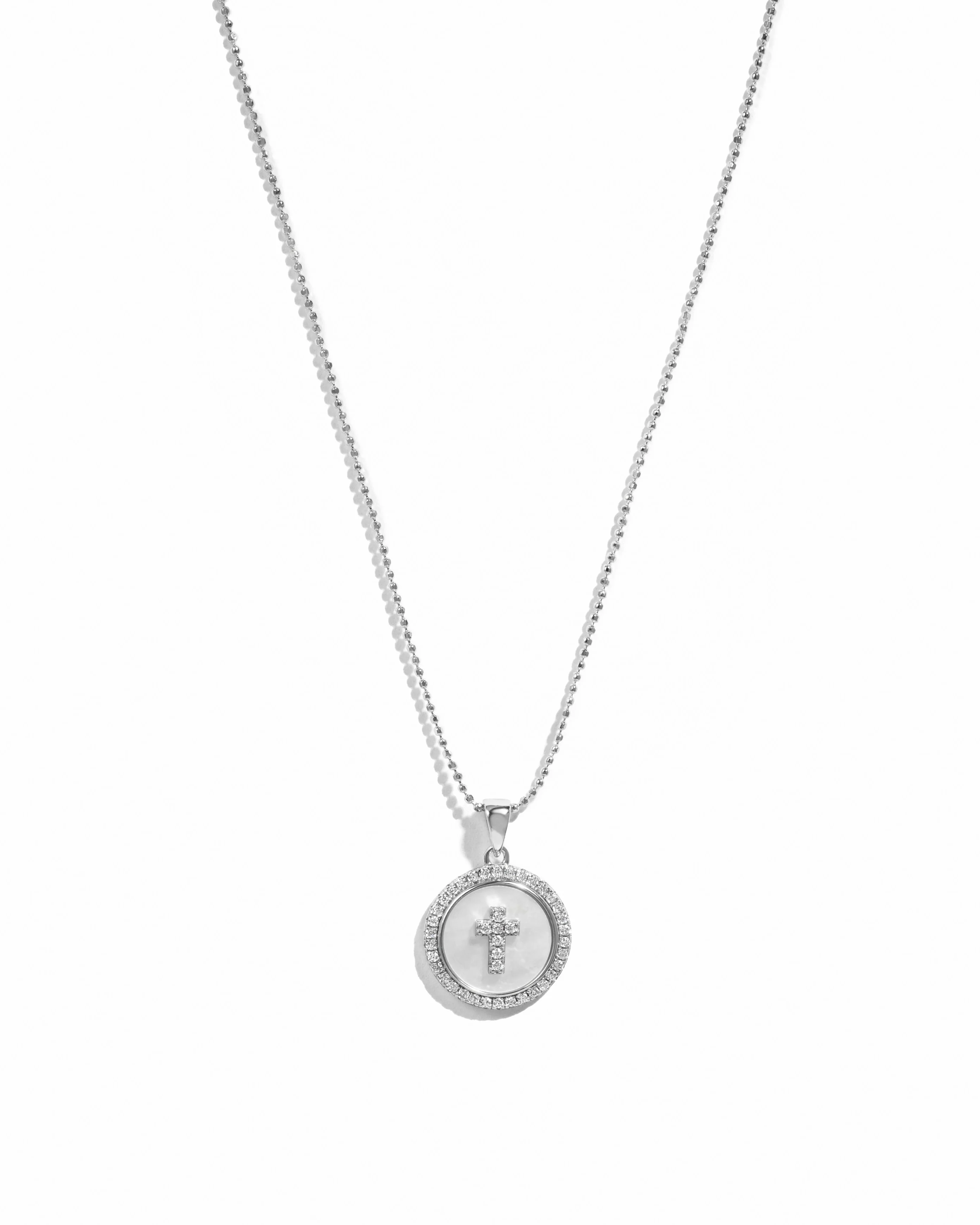 Mother of Pearl Cross Necklace - Image 7