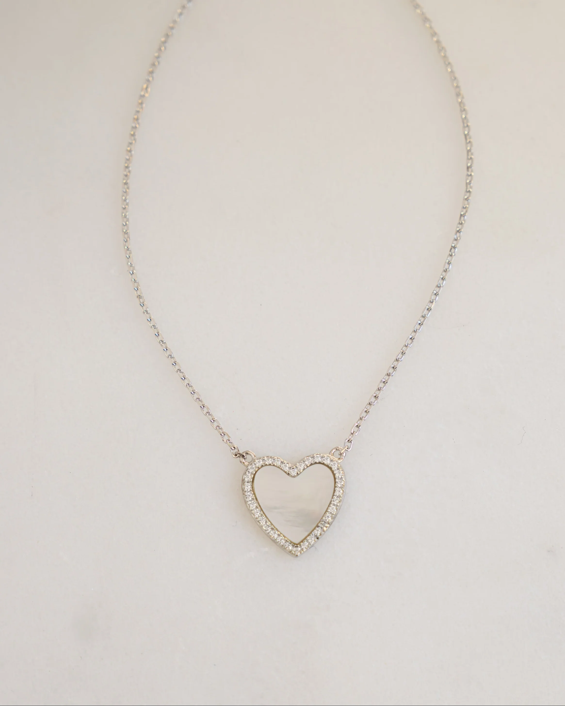 Mother of Pearl Heart Necklace - Image 5