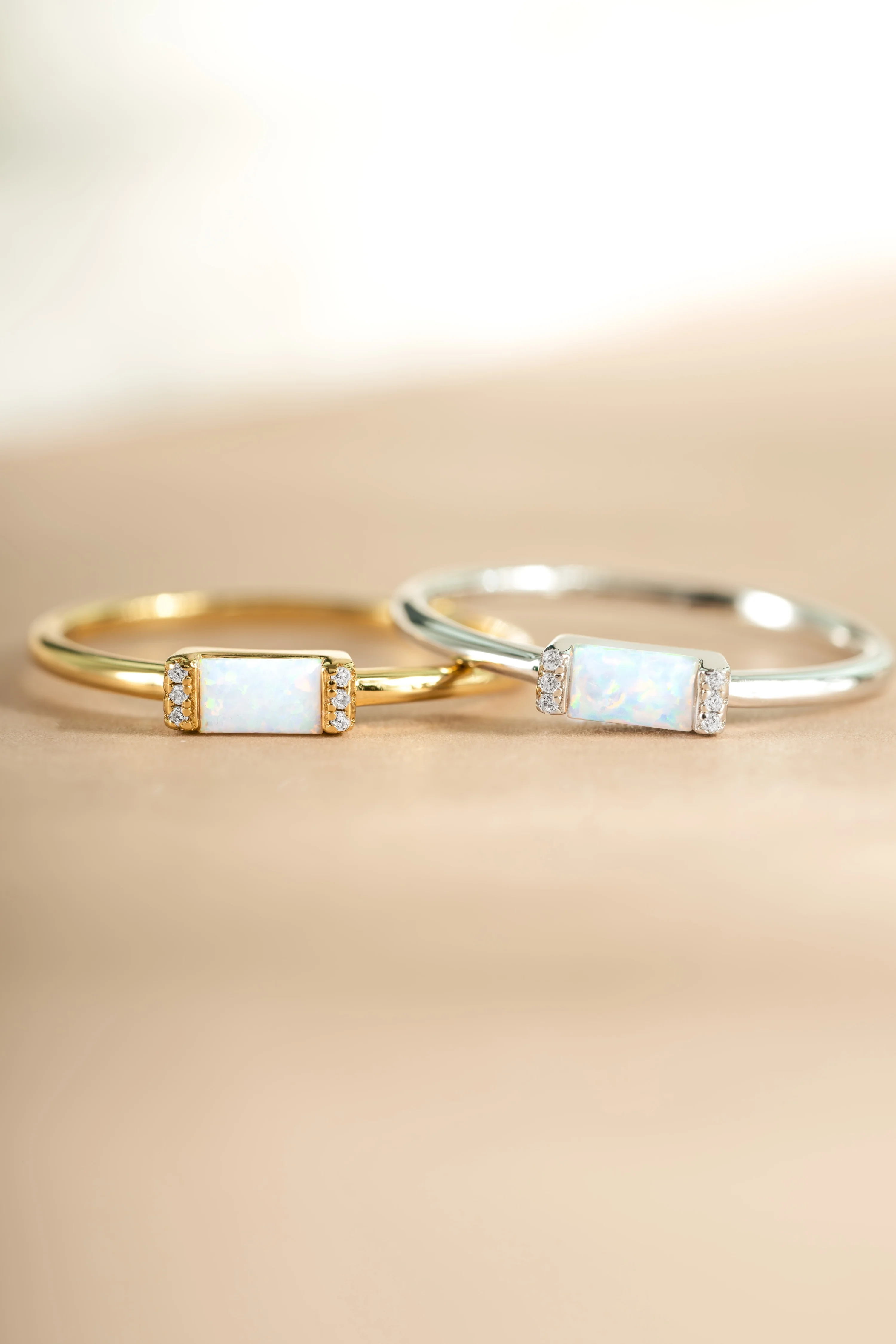 Opal Baguette Ring - Image 2