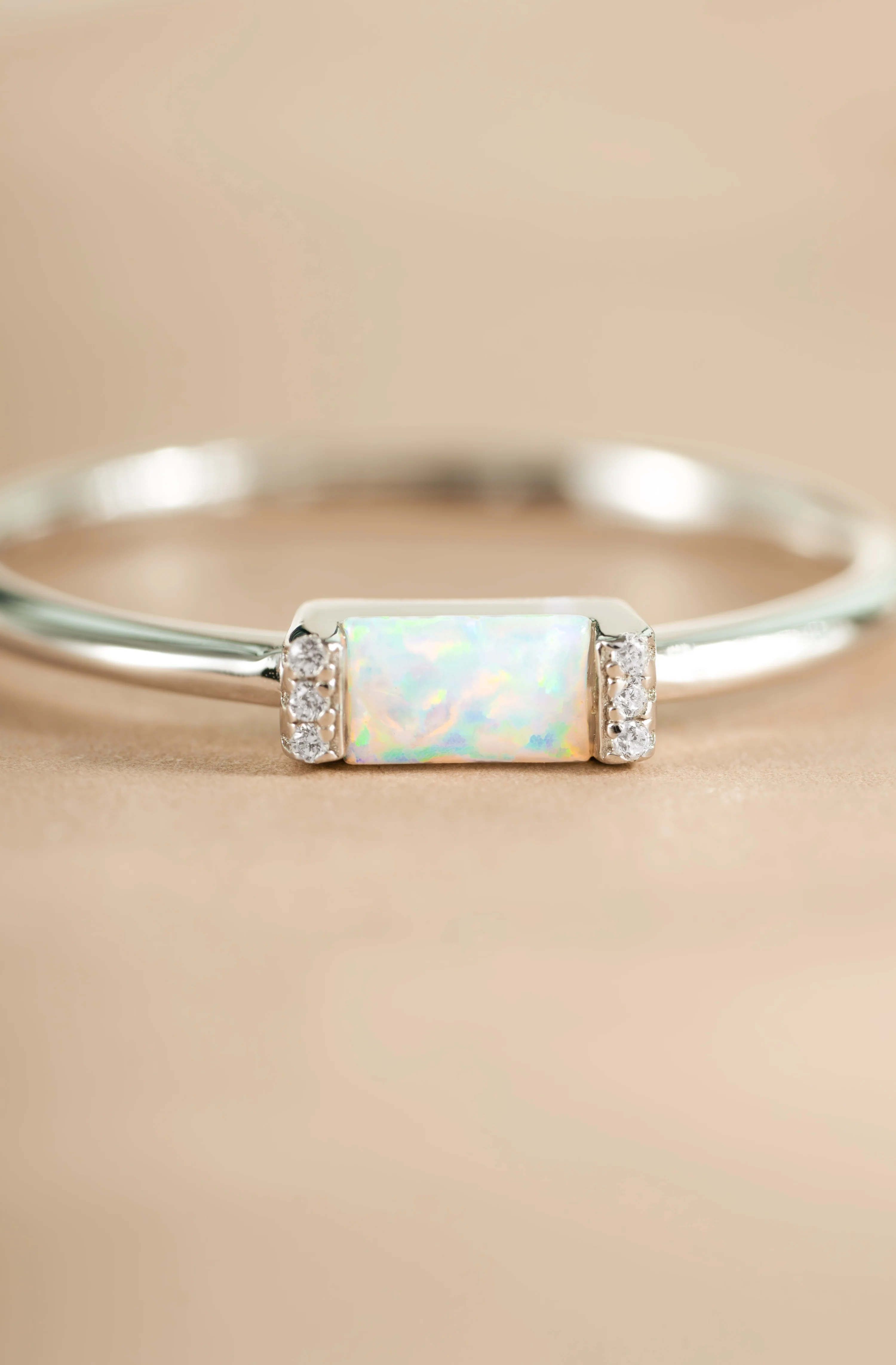 Opal Baguette Ring - Image 4