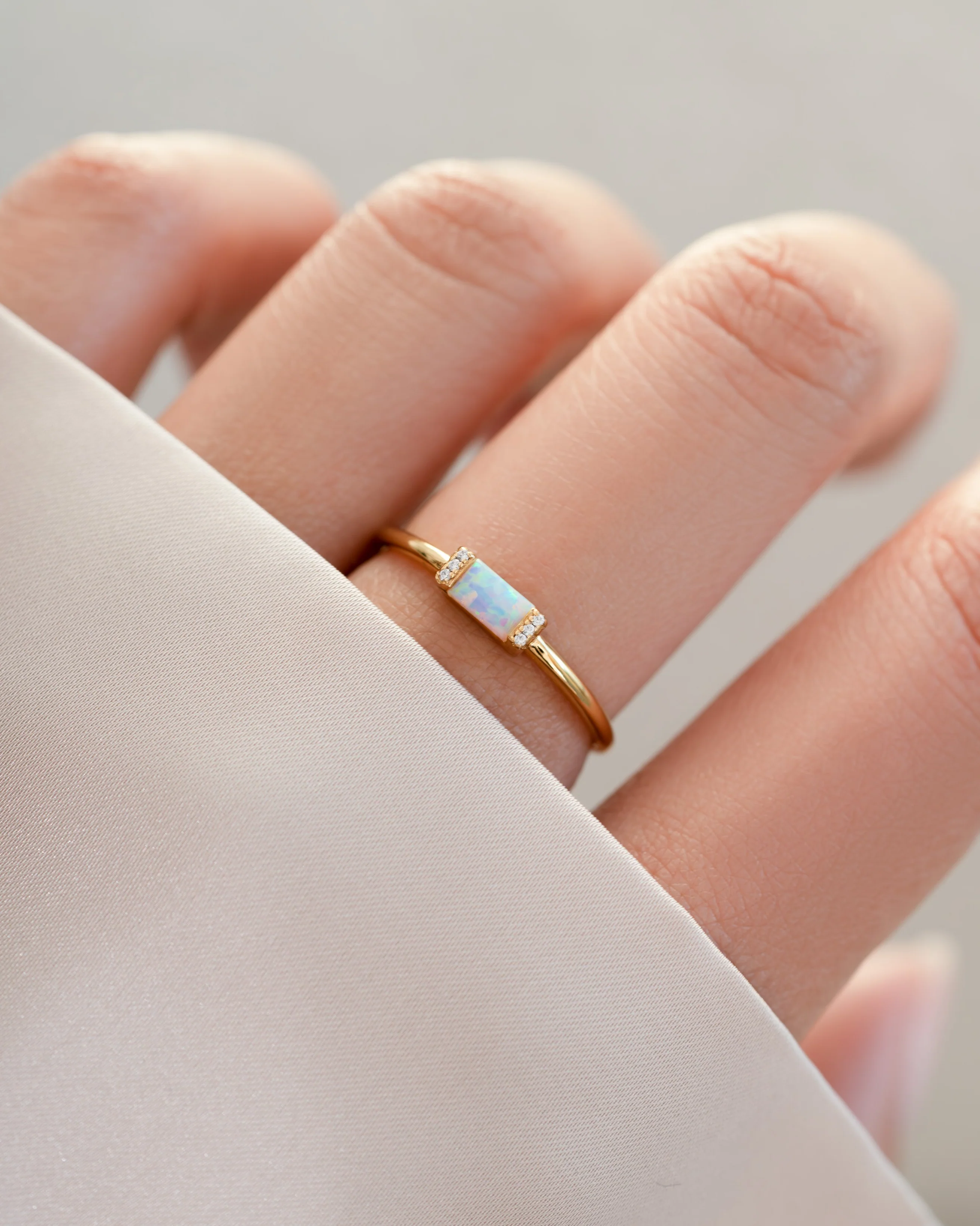 Opal Baguette Ring - Image 5