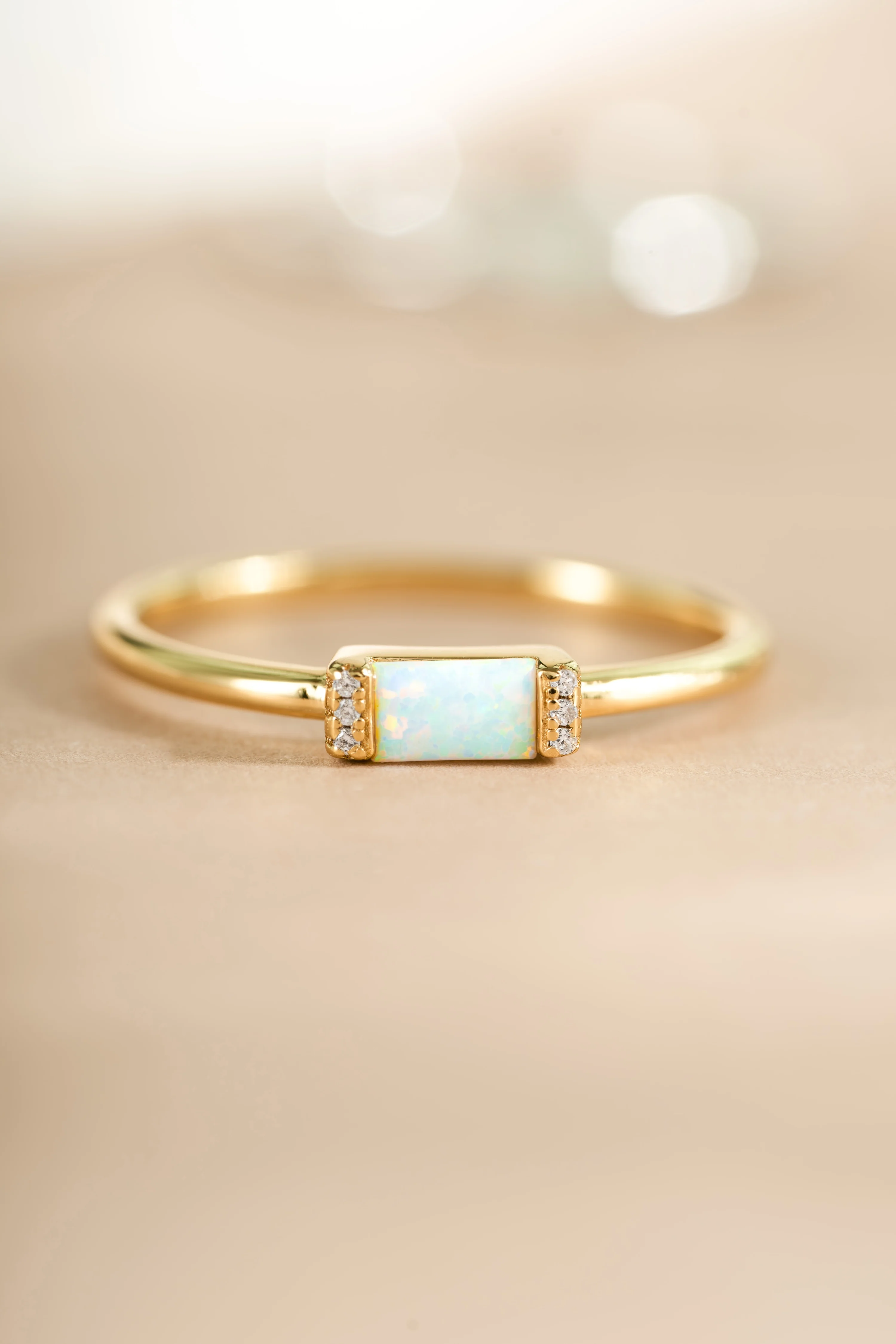 Opal Baguette Ring - Image 6