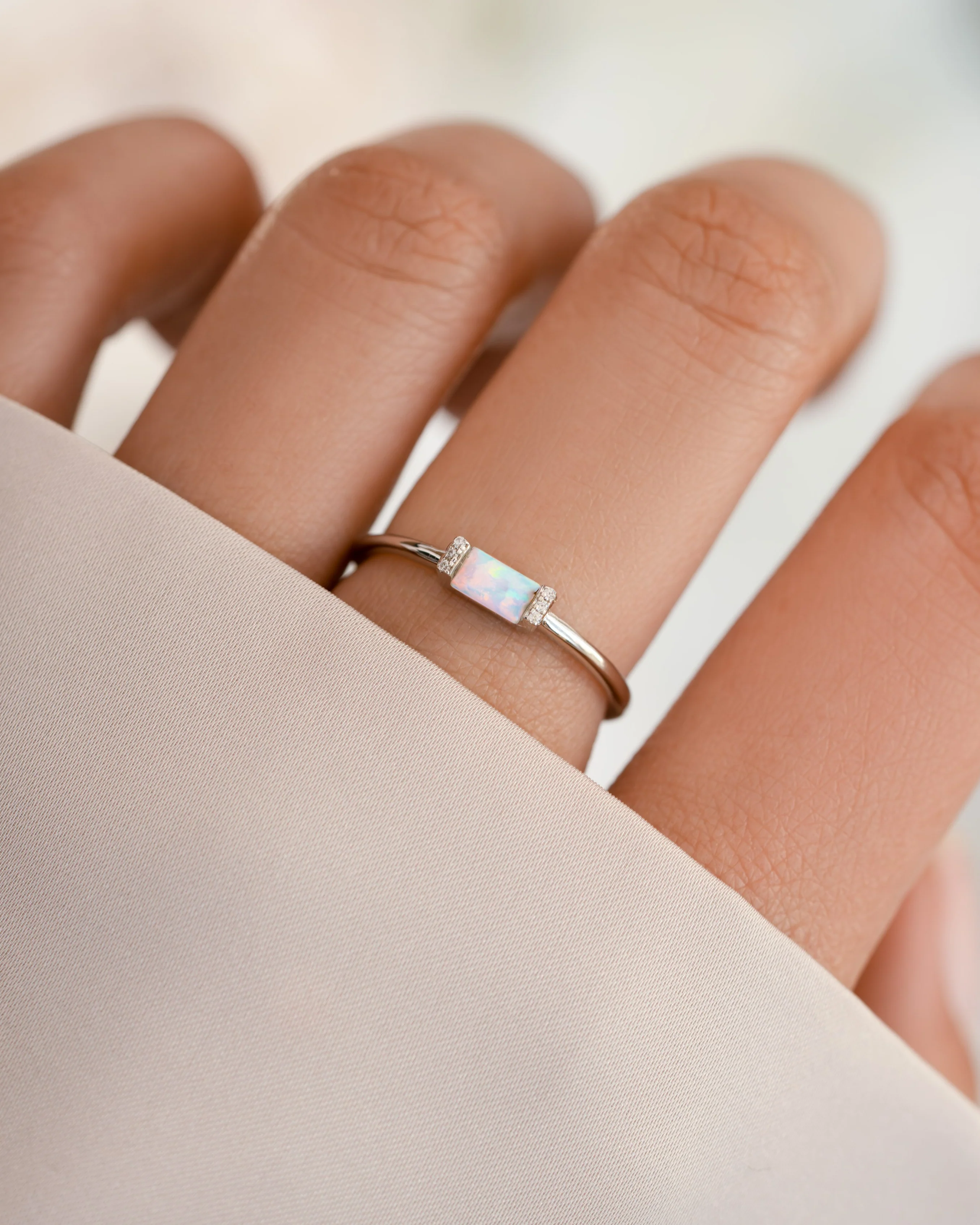 Opal Baguette Ring - Image 7