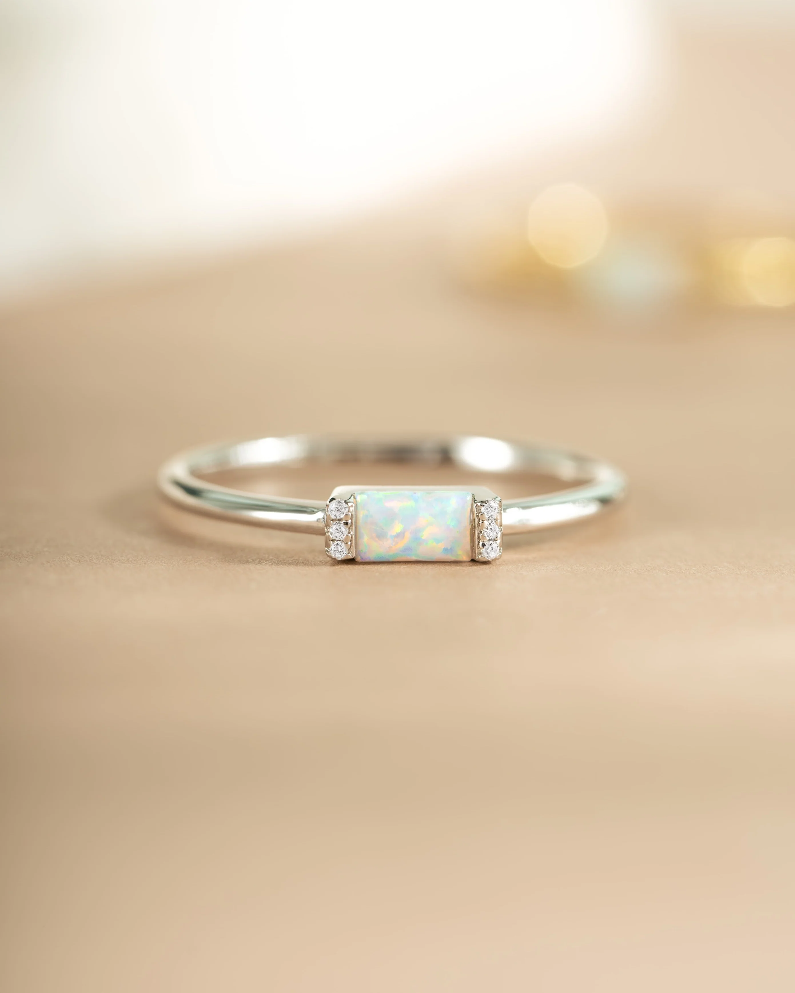 Opal Baguette Ring - Image 8
