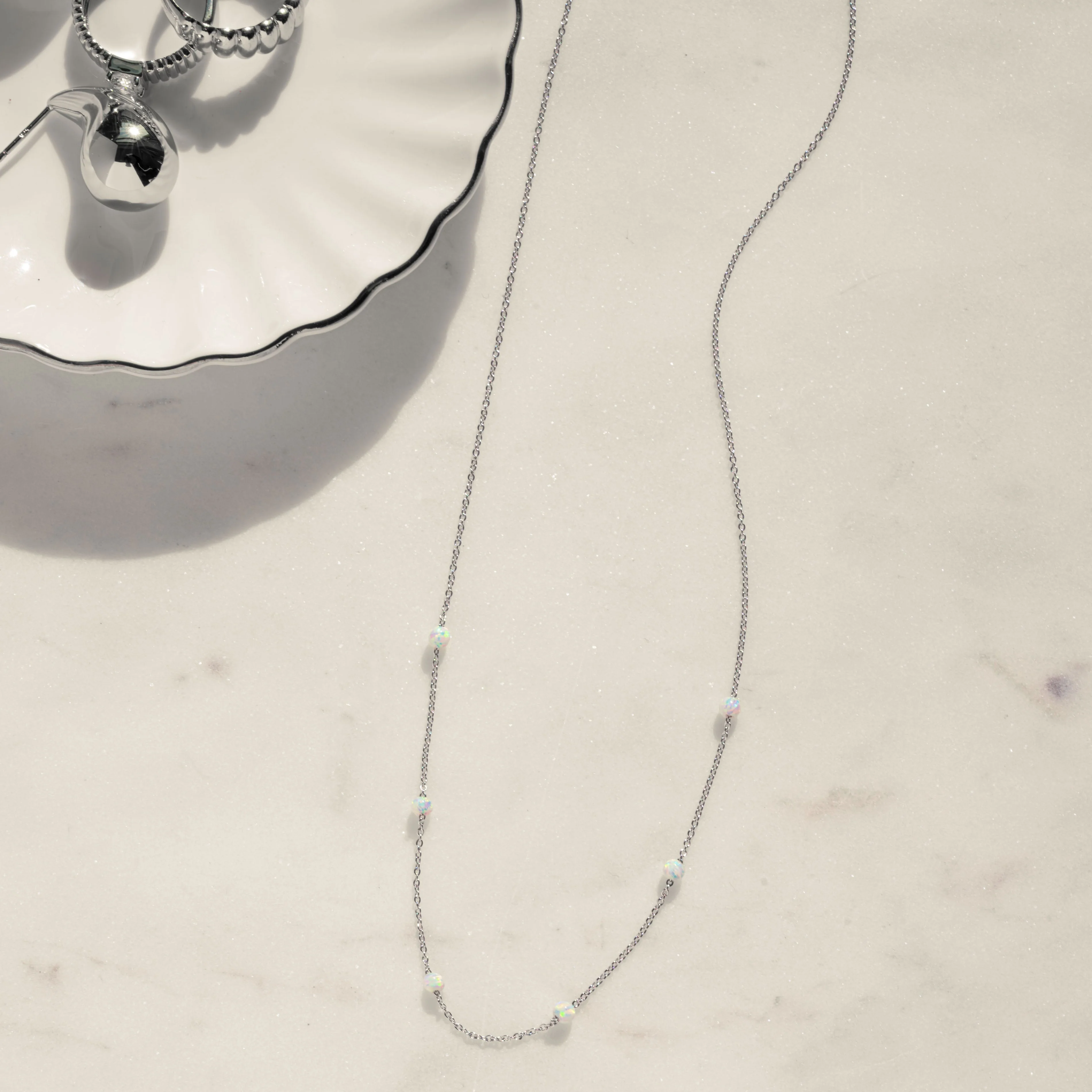Opal Beaded Necklace - Image 5