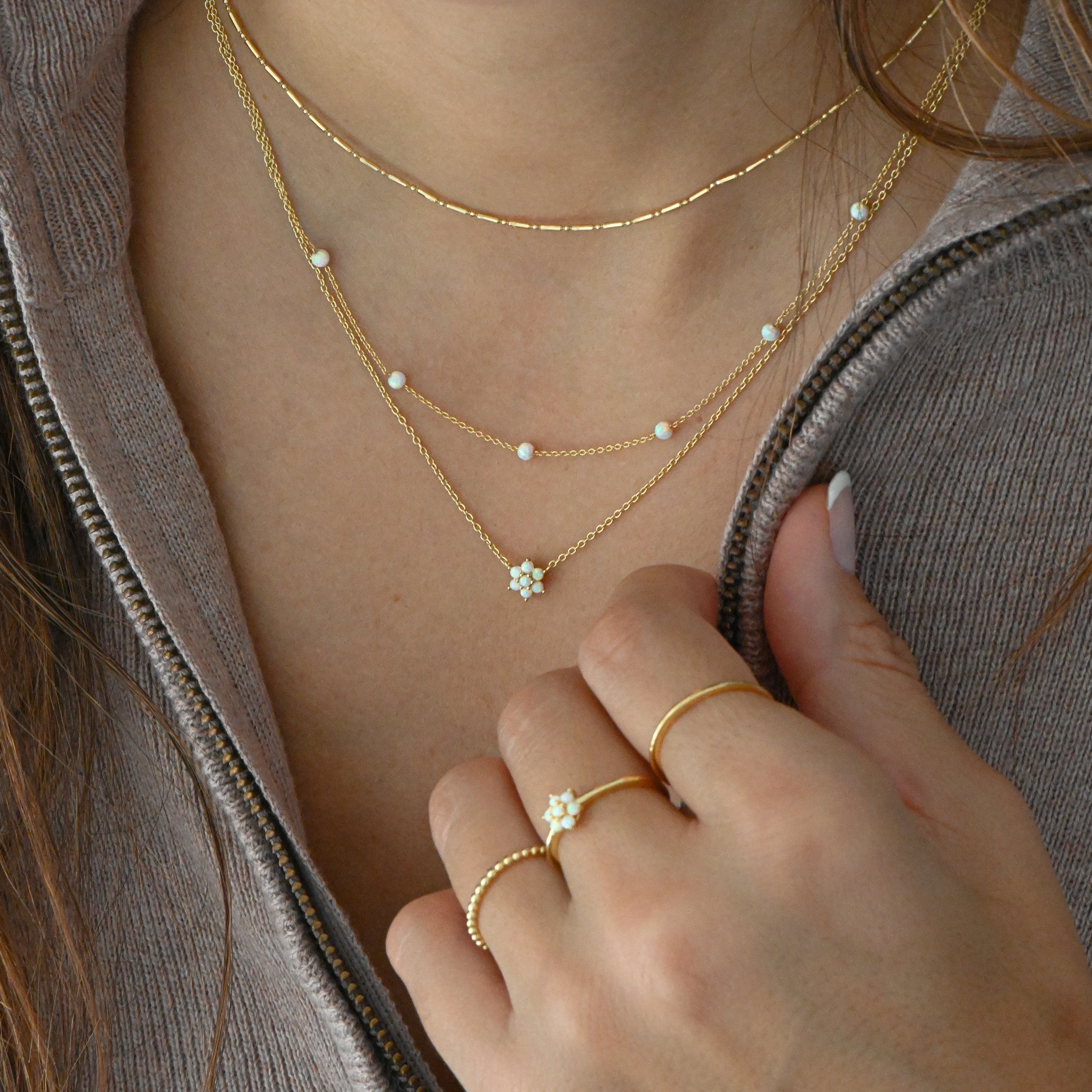 Opal Beaded Necklace - Image 6