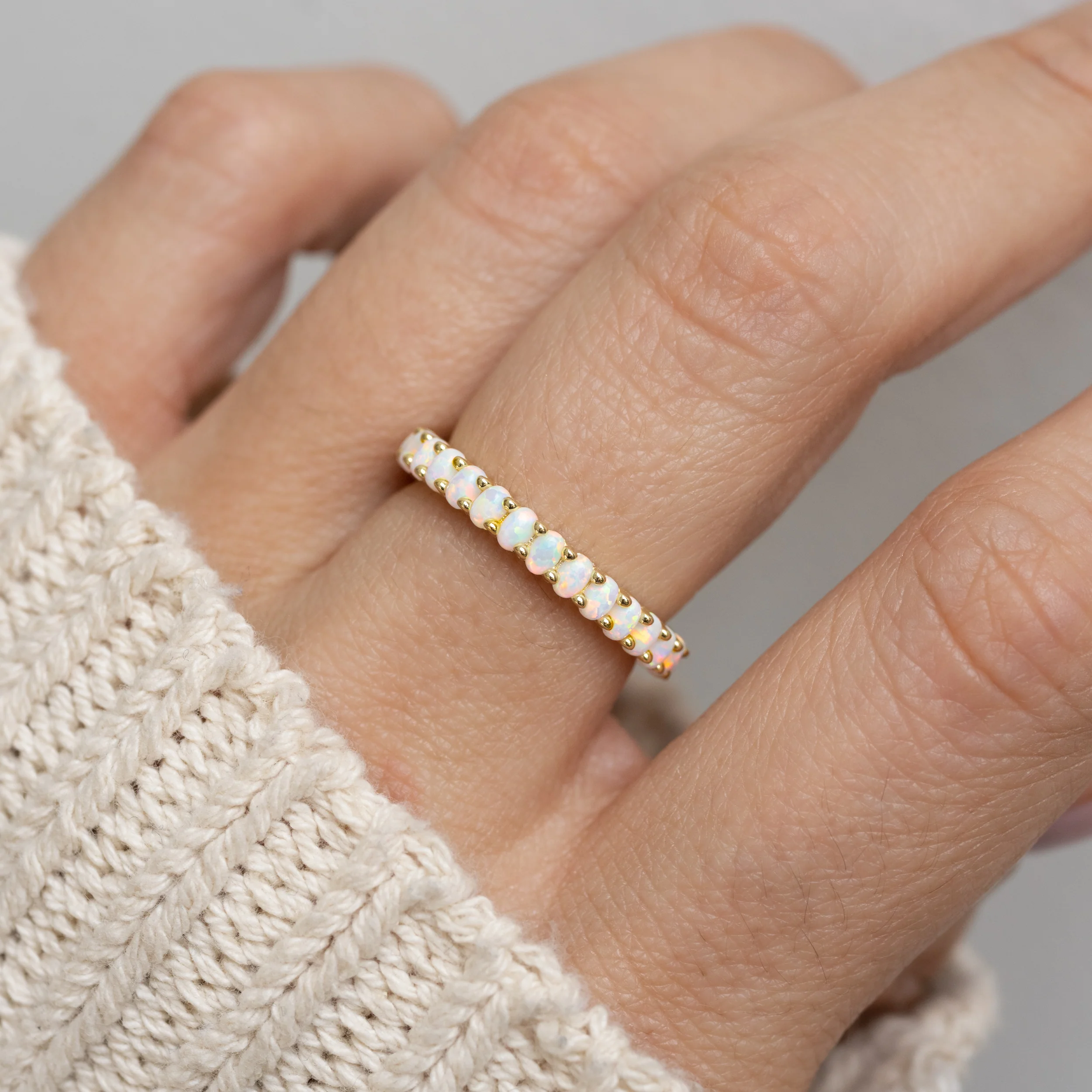 Opal Eternity Ring - Image 5