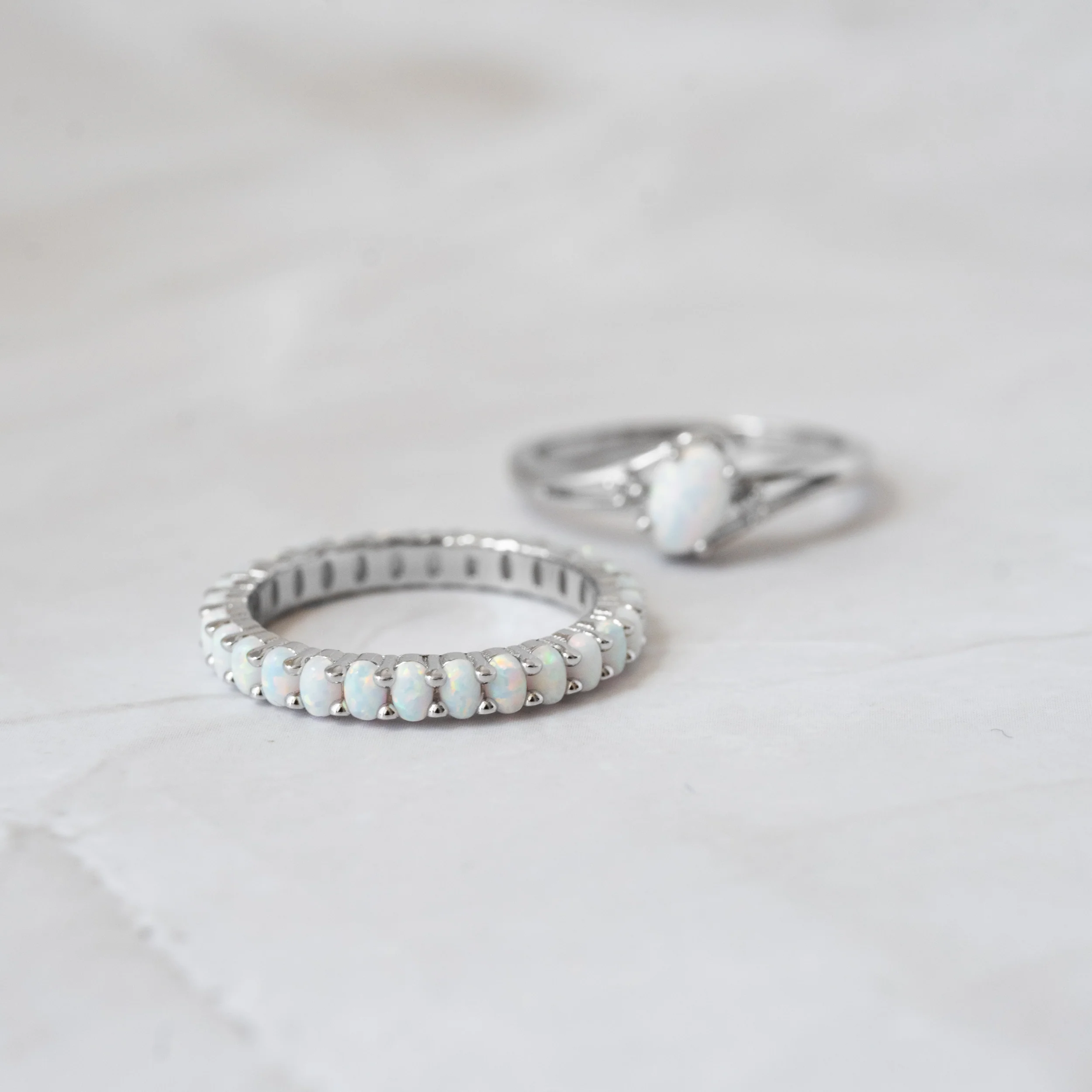 Opal Eternity Ring - Image 7