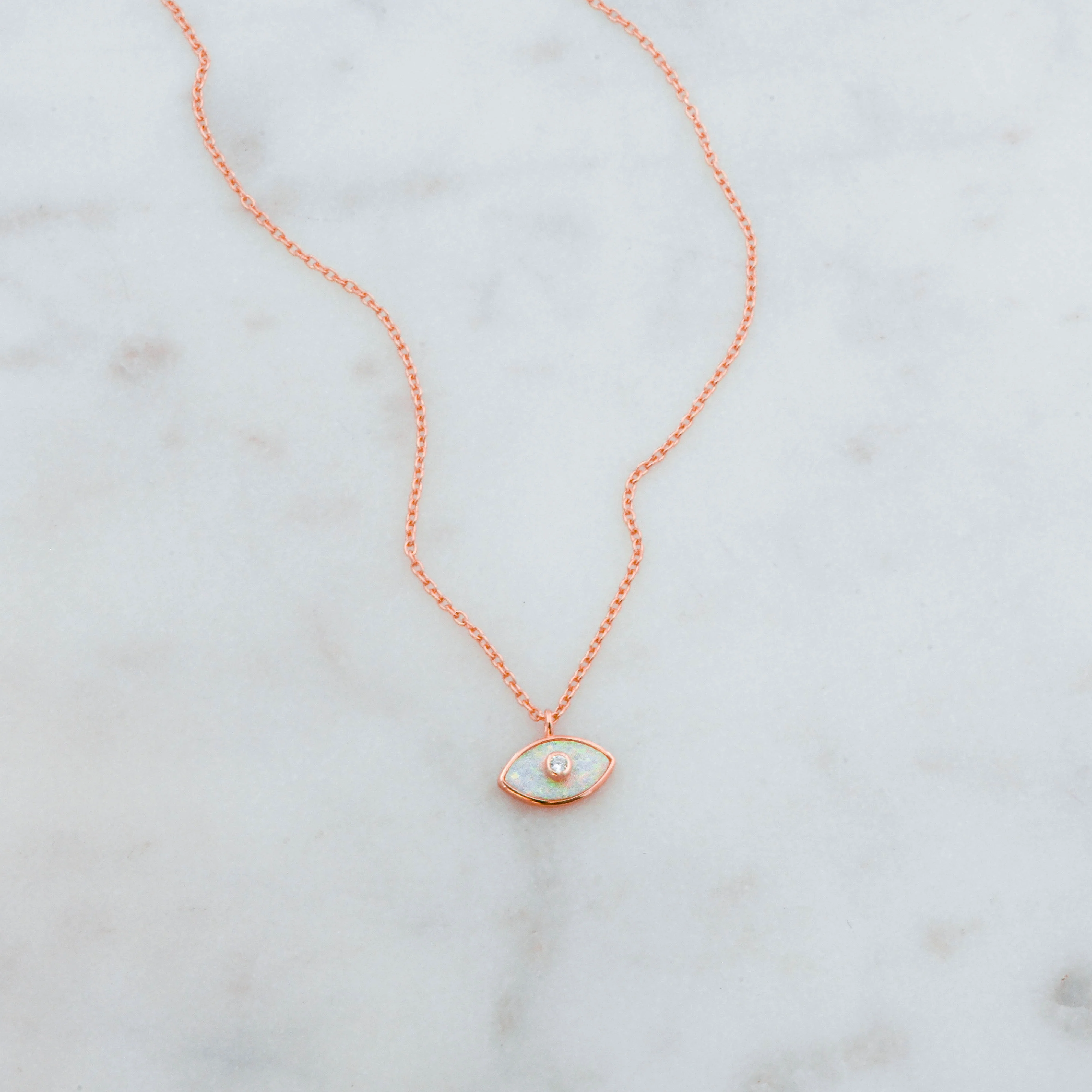 Opal Evil Eye Necklace - Image 3
