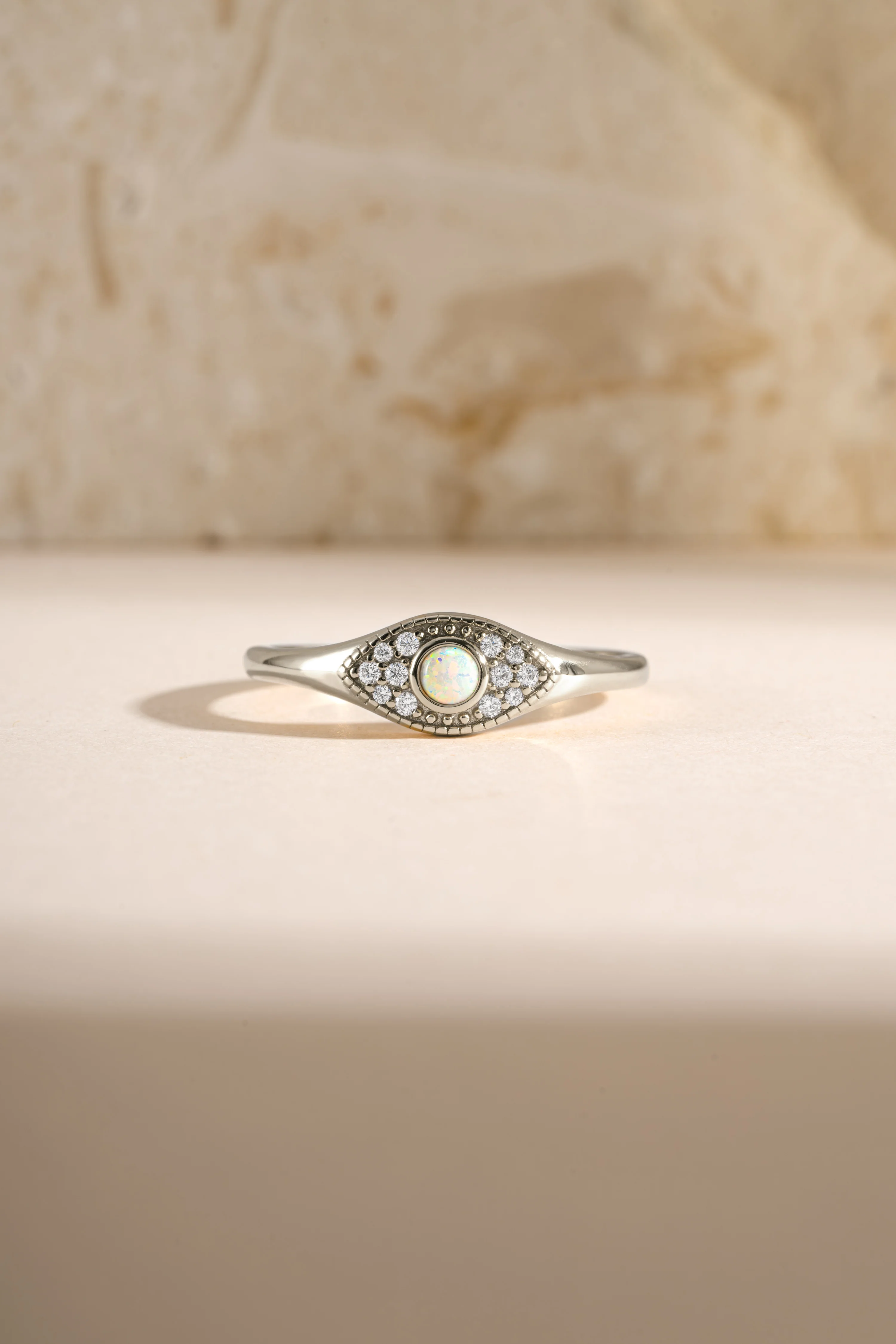 Opal Evil Eye Ring - Image 6