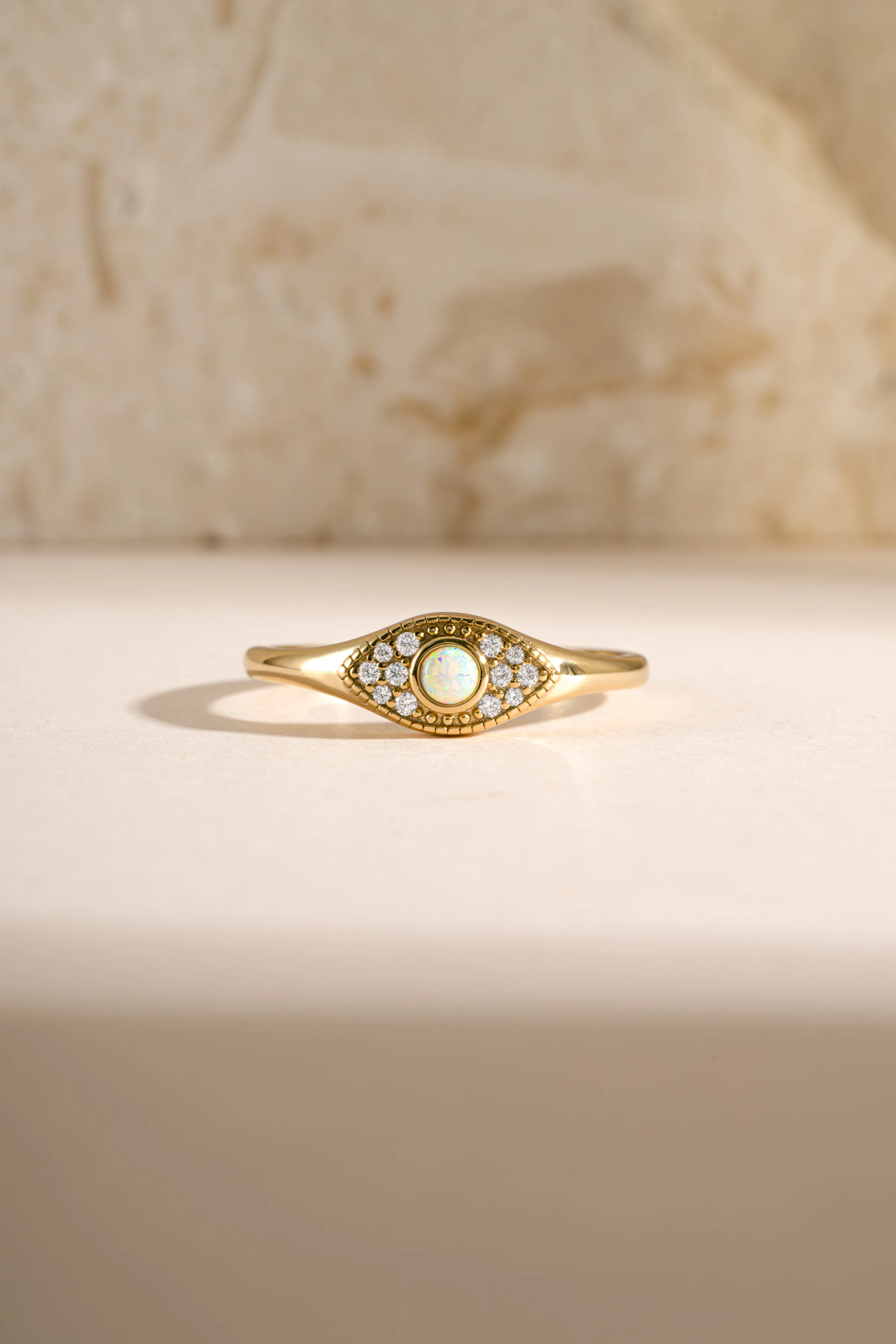 Opal Evil Eye Ring - Image 8