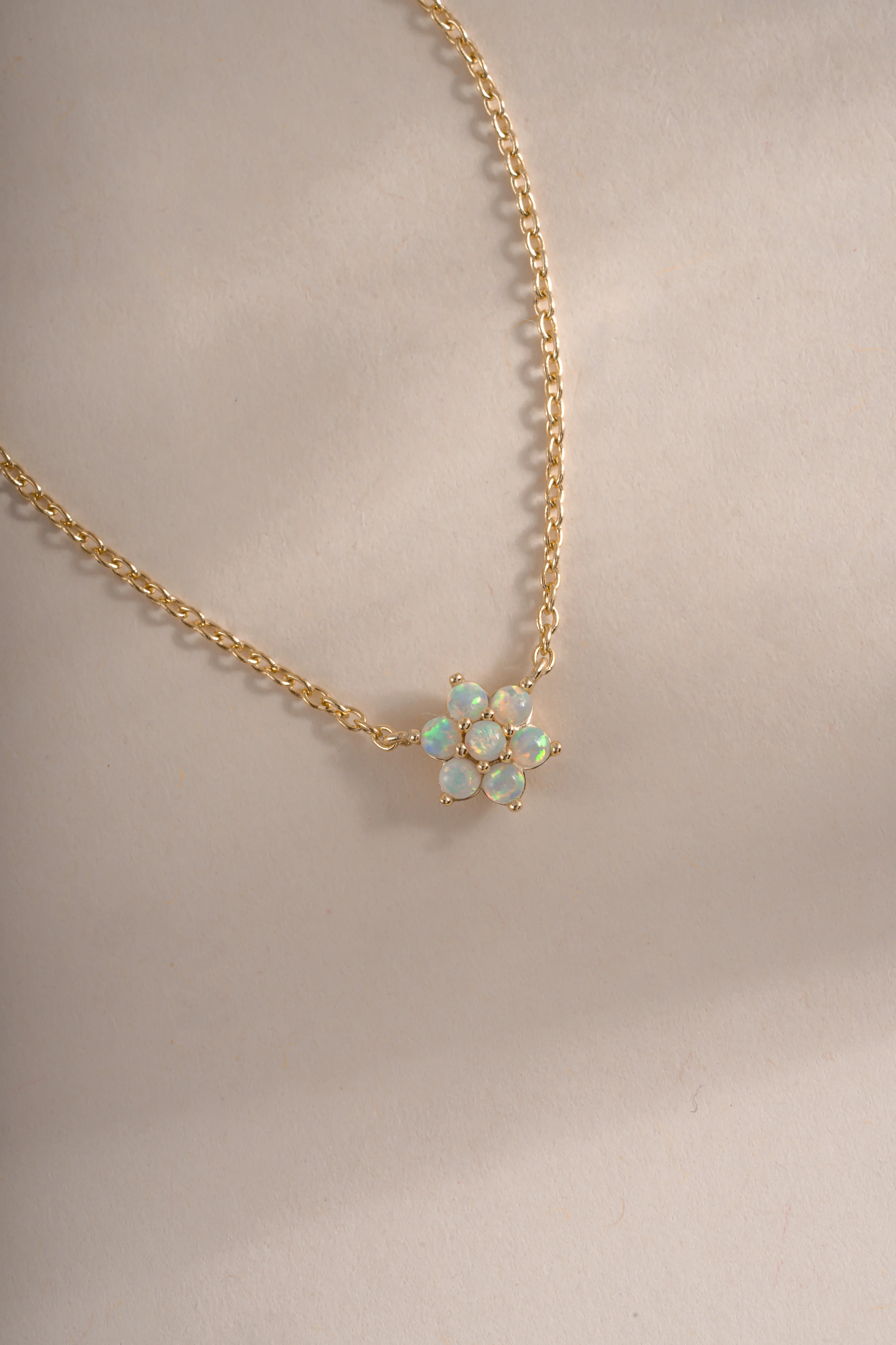 Opal Flower Necklace - Image 8