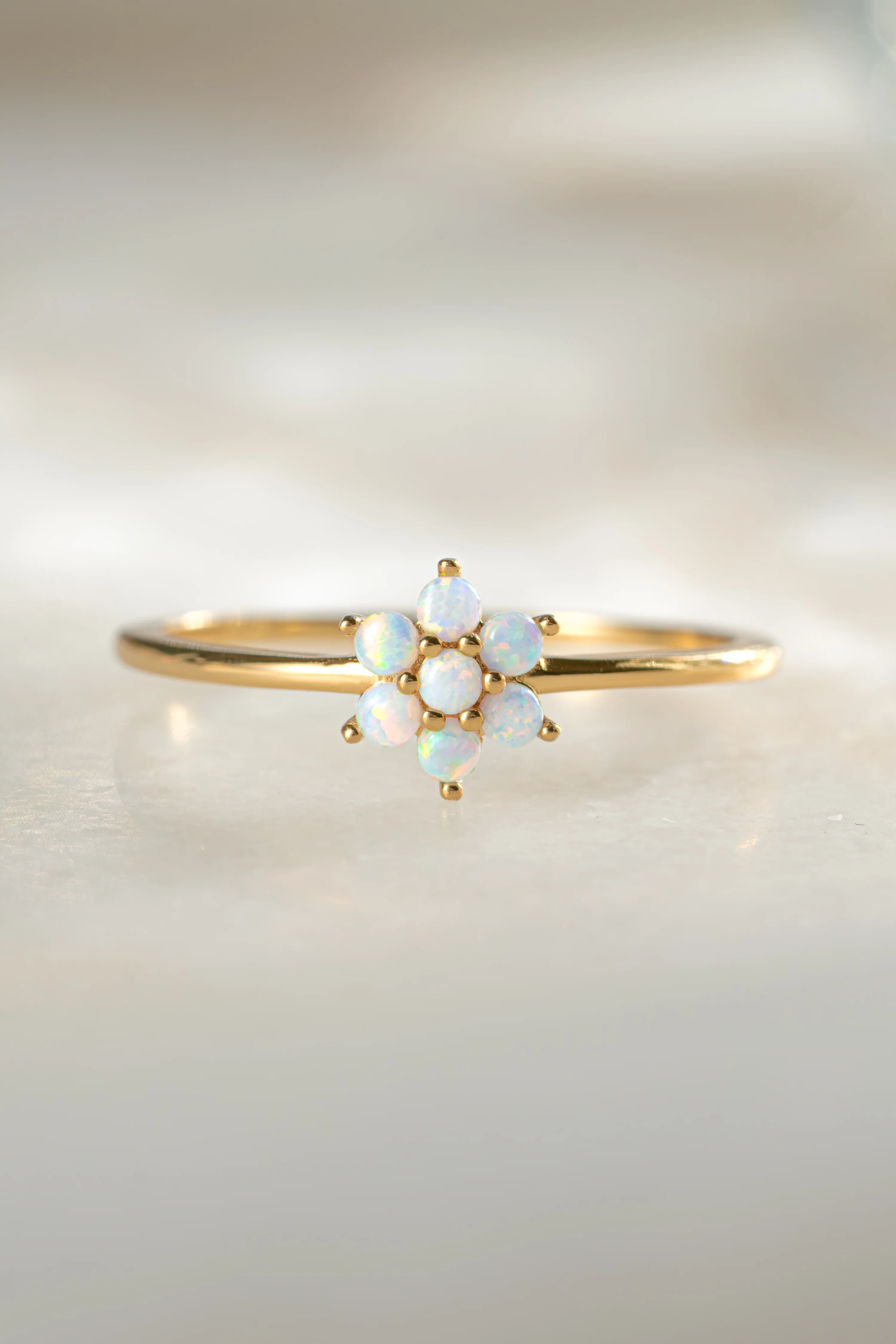 Opal Flower Ring - Image 3