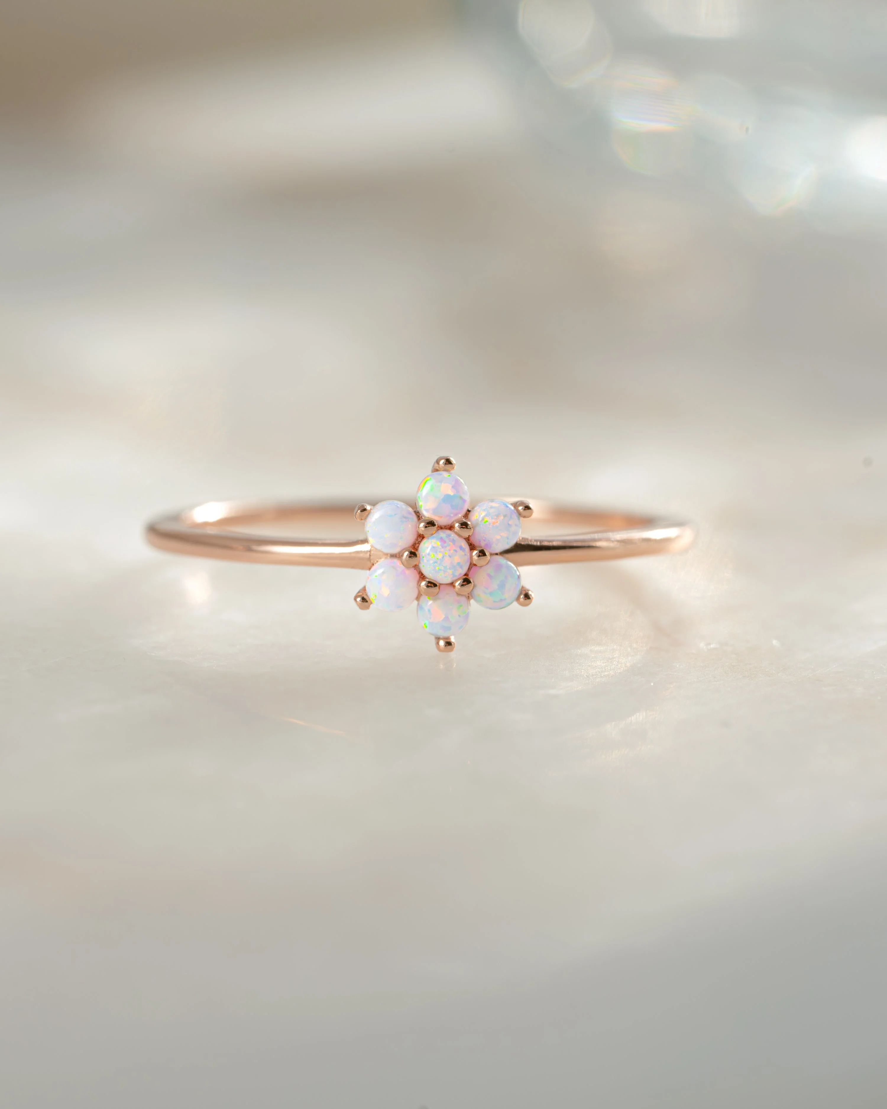 Opal Flower Ring - Image 6