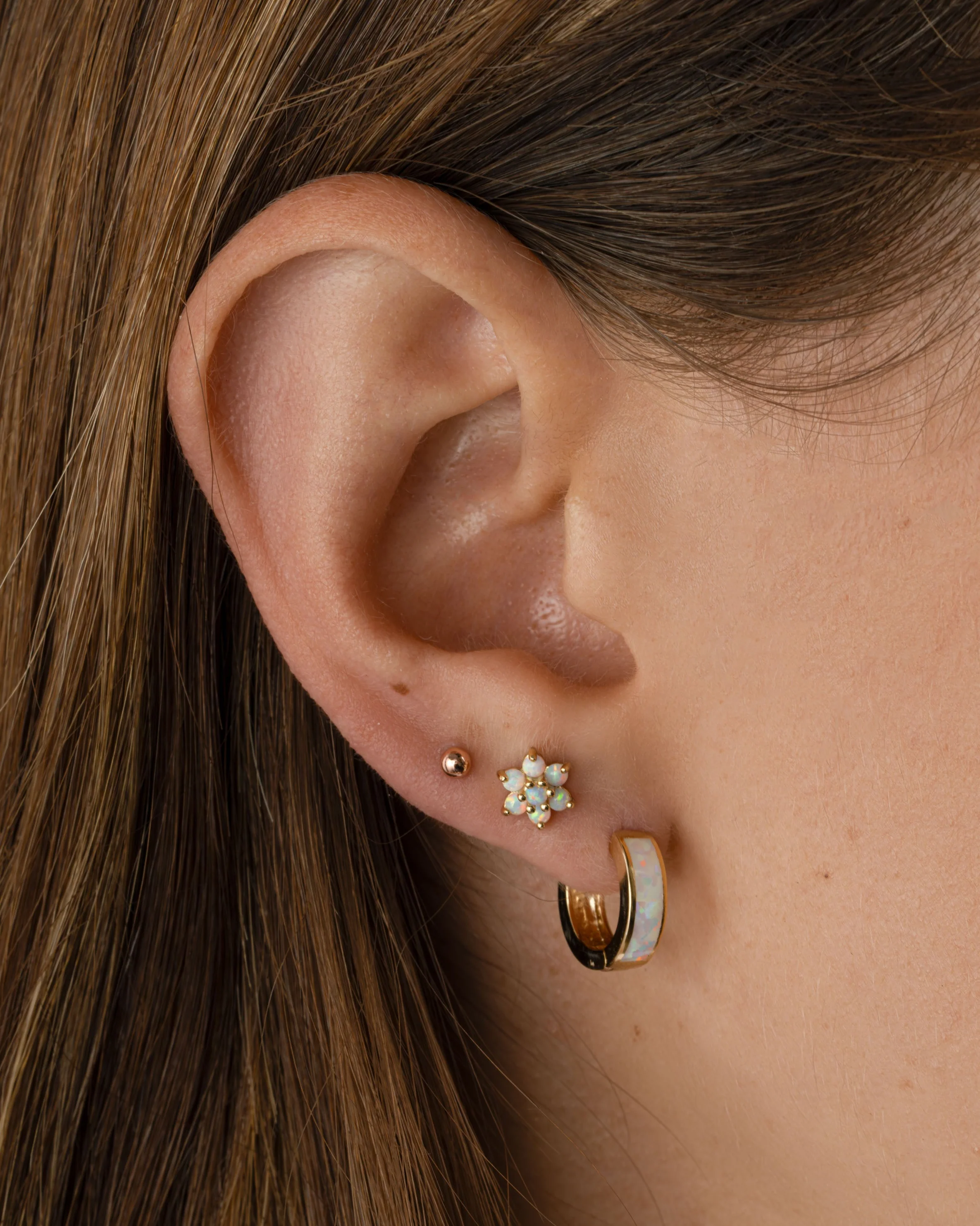 Opal Flower Studs - Image 2