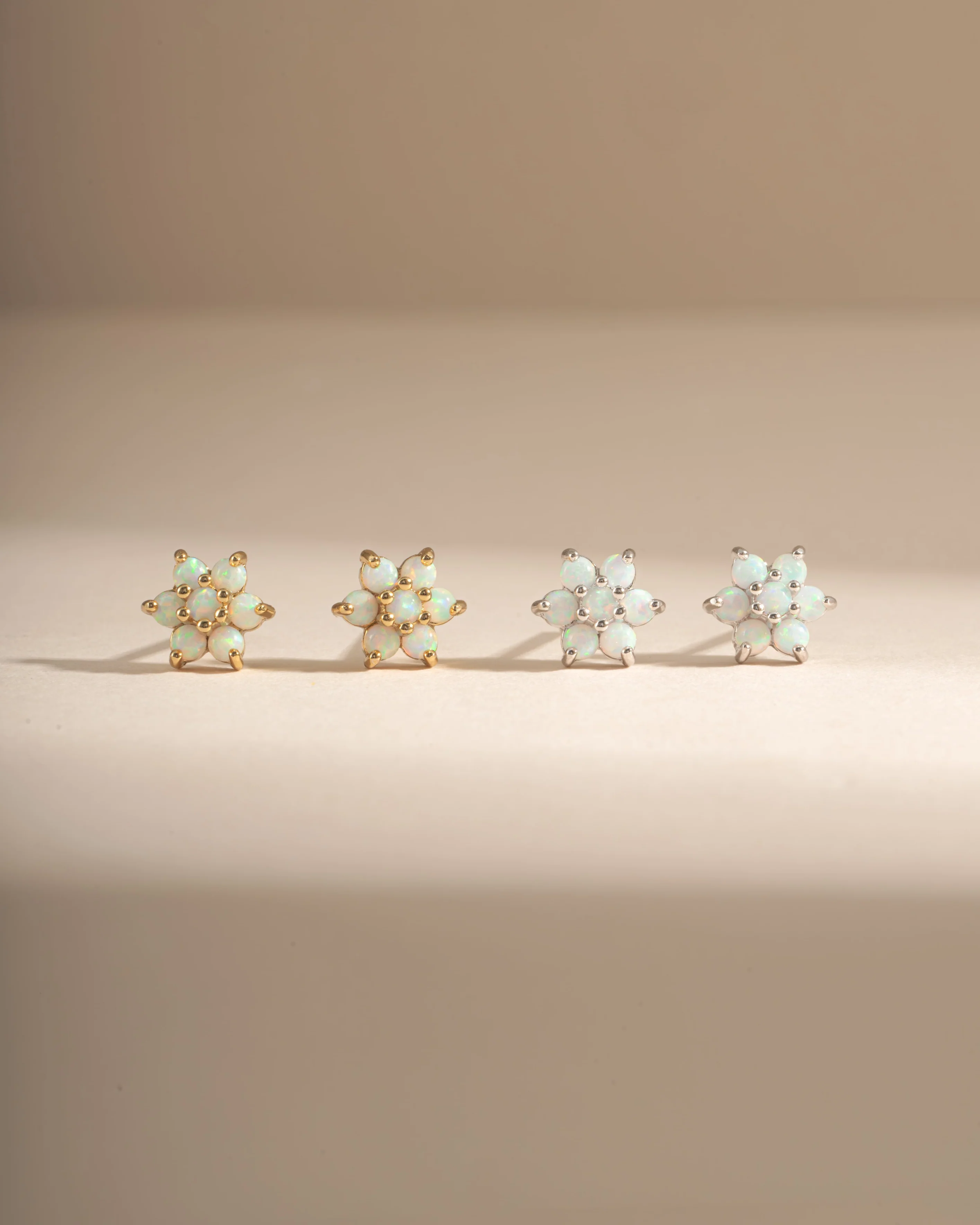 Opal Flower Studs - Image 3