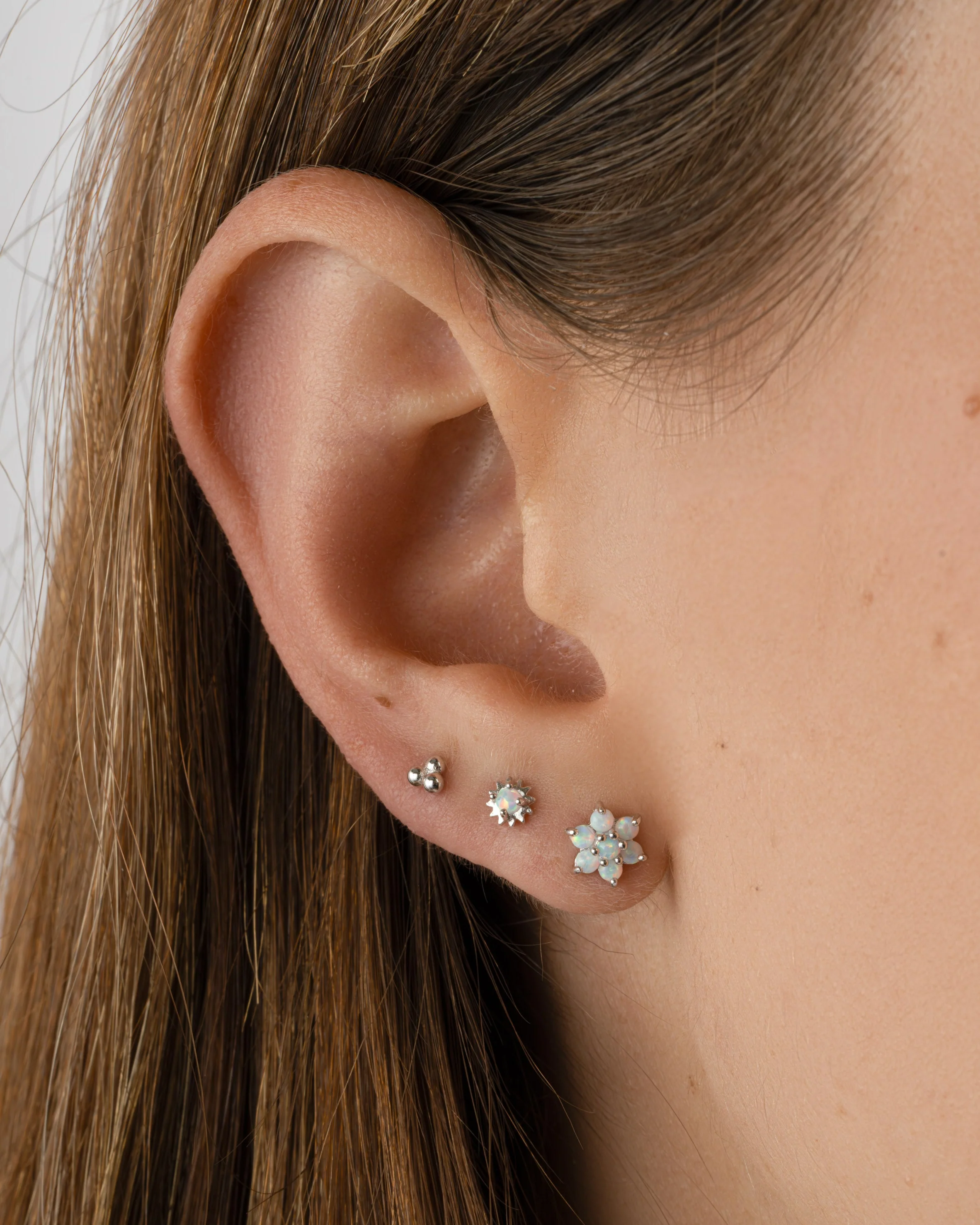 Opal Flower Studs - Image 4