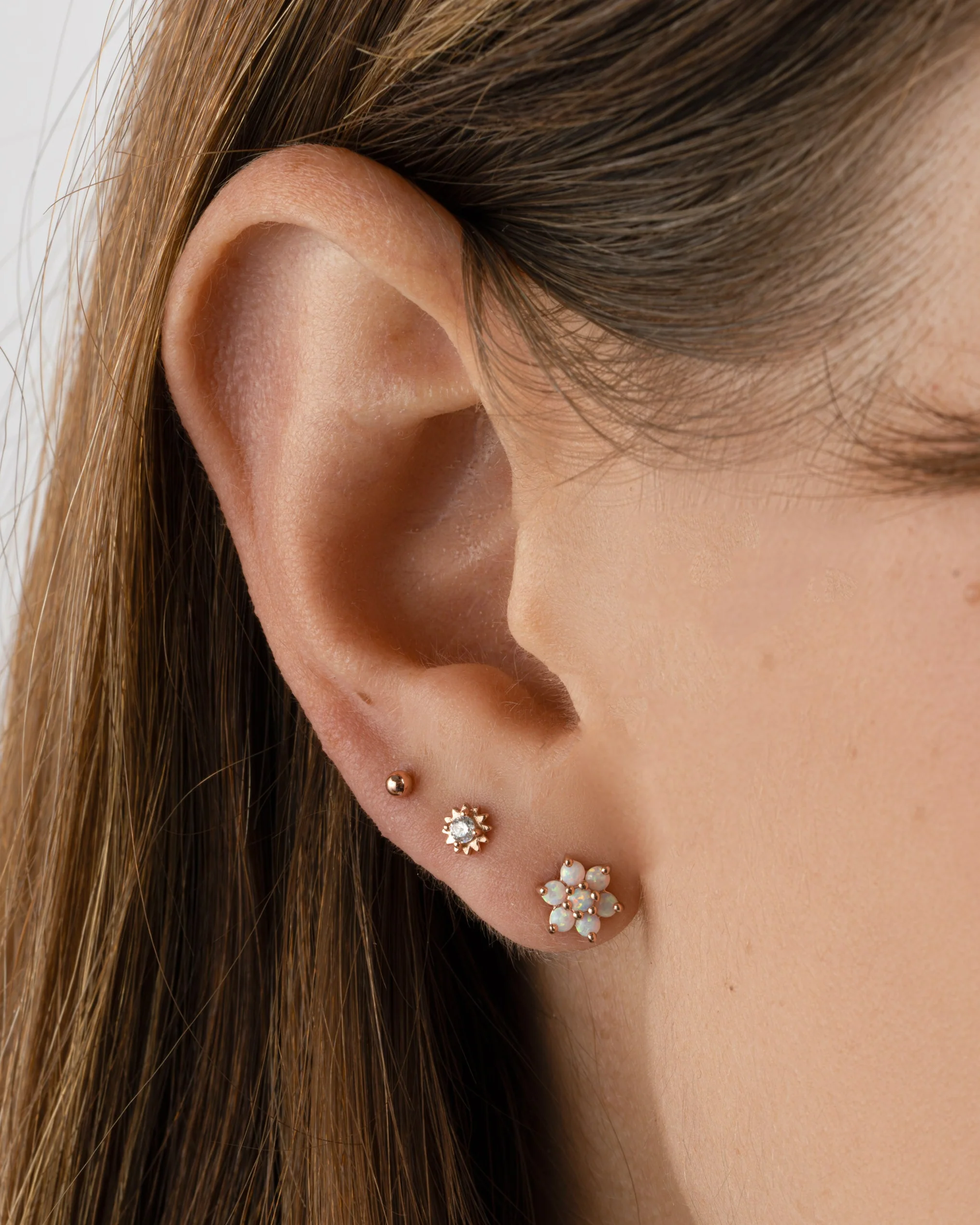 Opal Flower Studs - Image 6