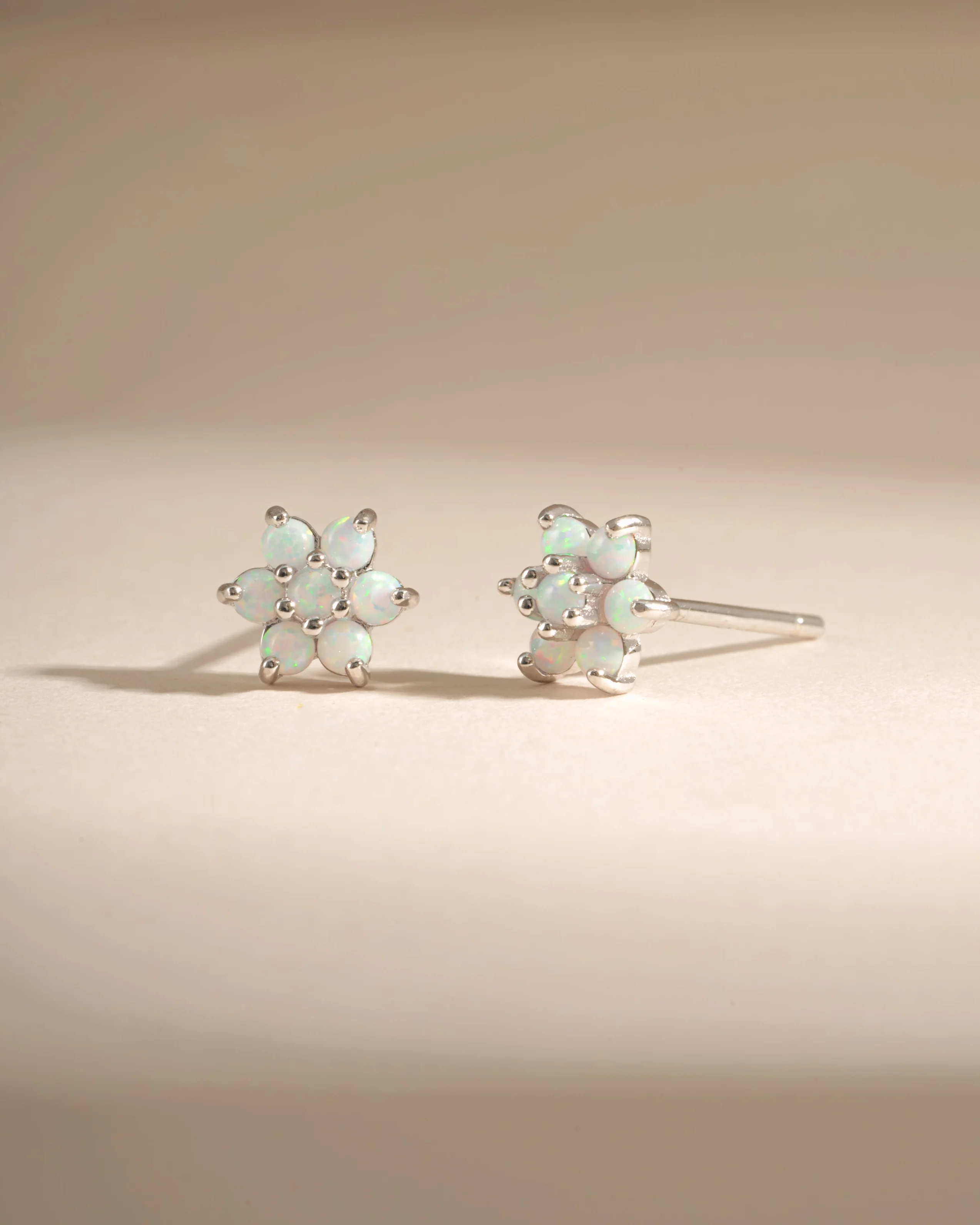 Opal Flower Studs - Image 7