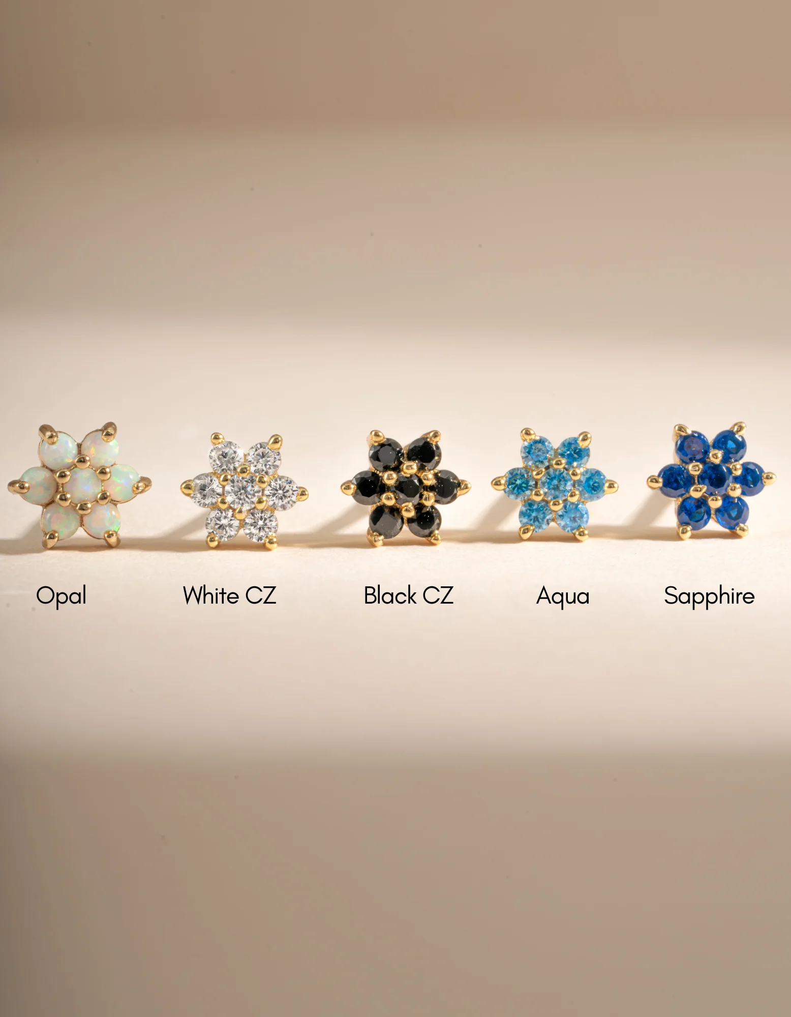 Opal Flower Studs - Image 9