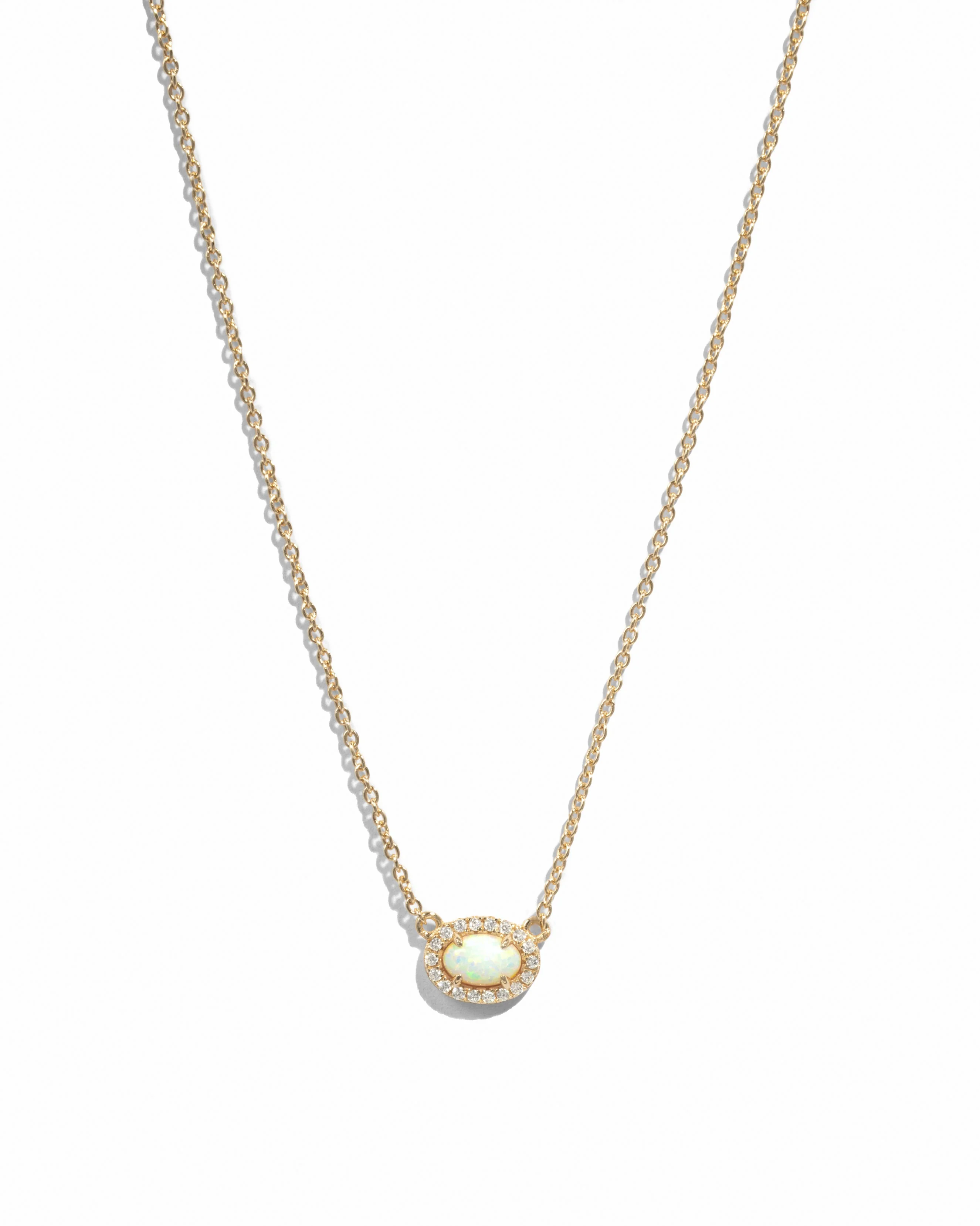 Opal Halo Necklace