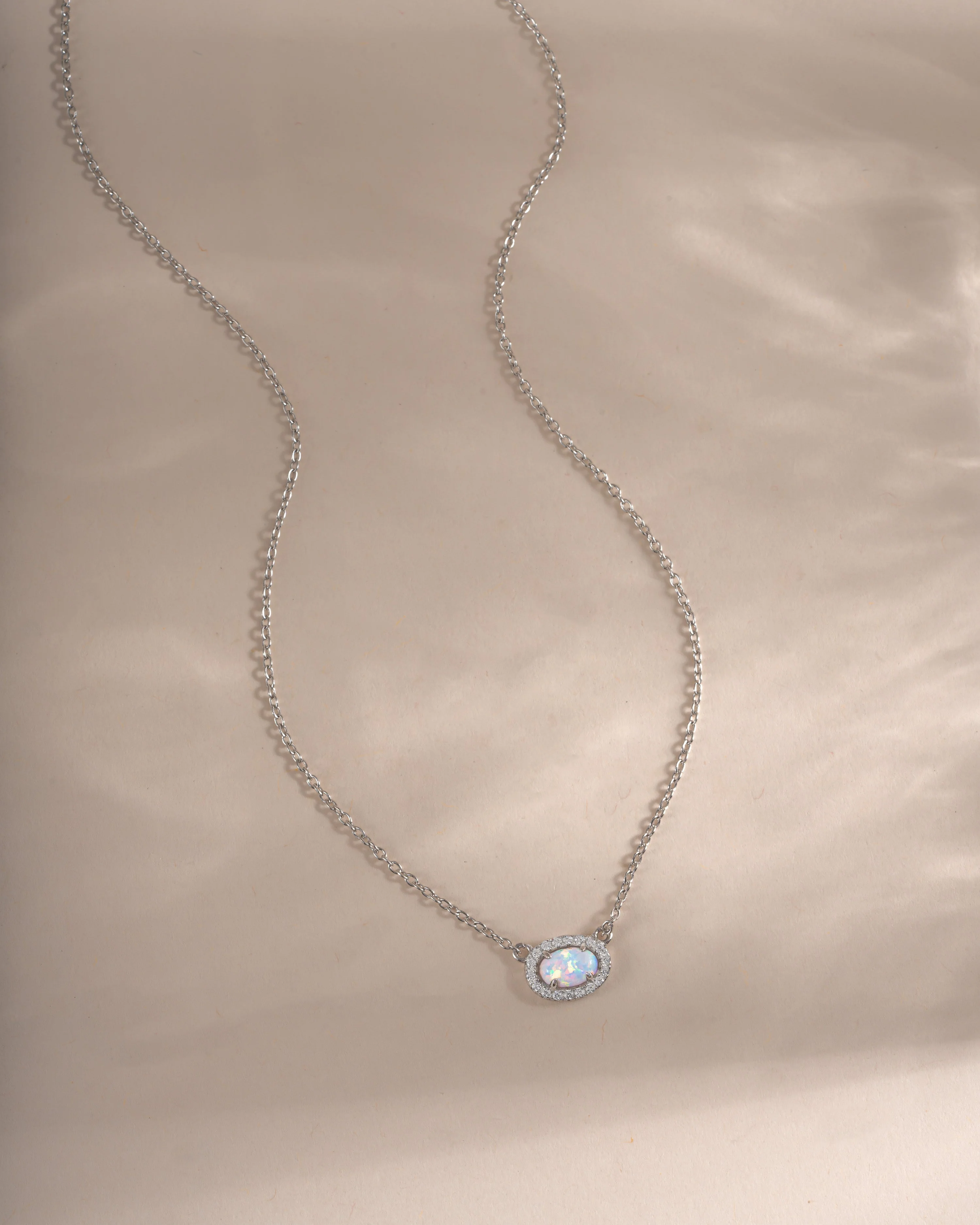 Opal Halo Necklace - Image 3