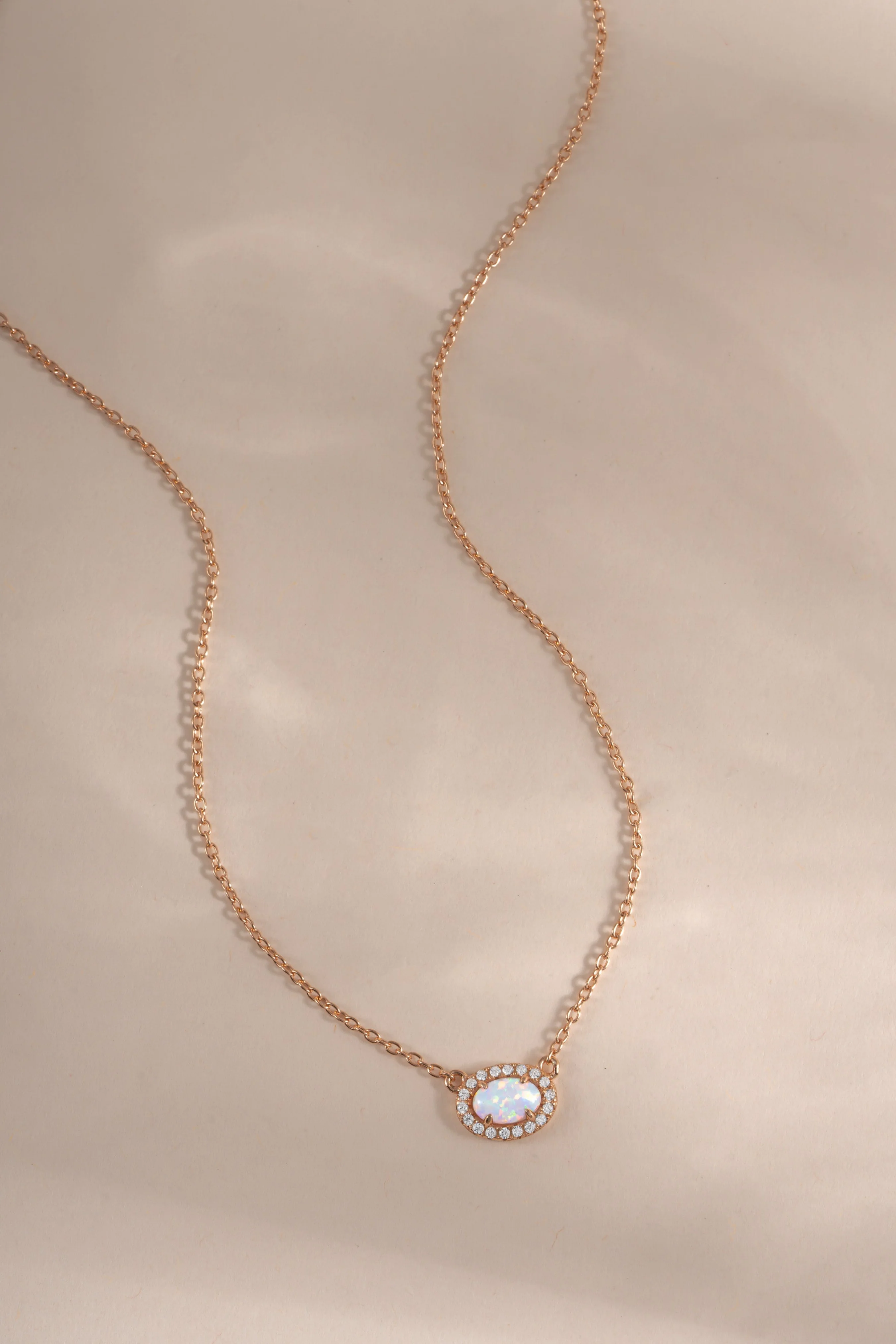 Opal Halo Necklace - Image 5