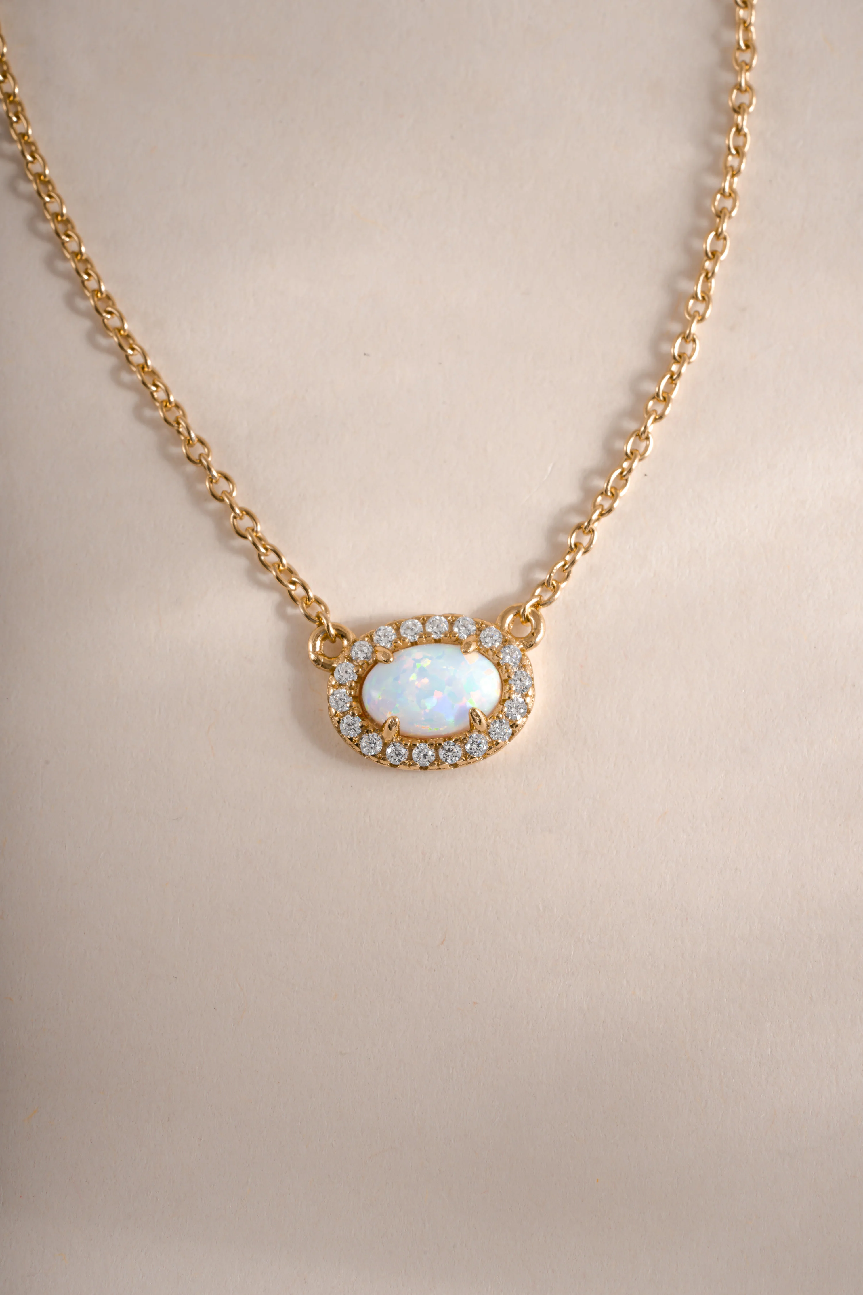 Opal Halo Necklace - Image 8