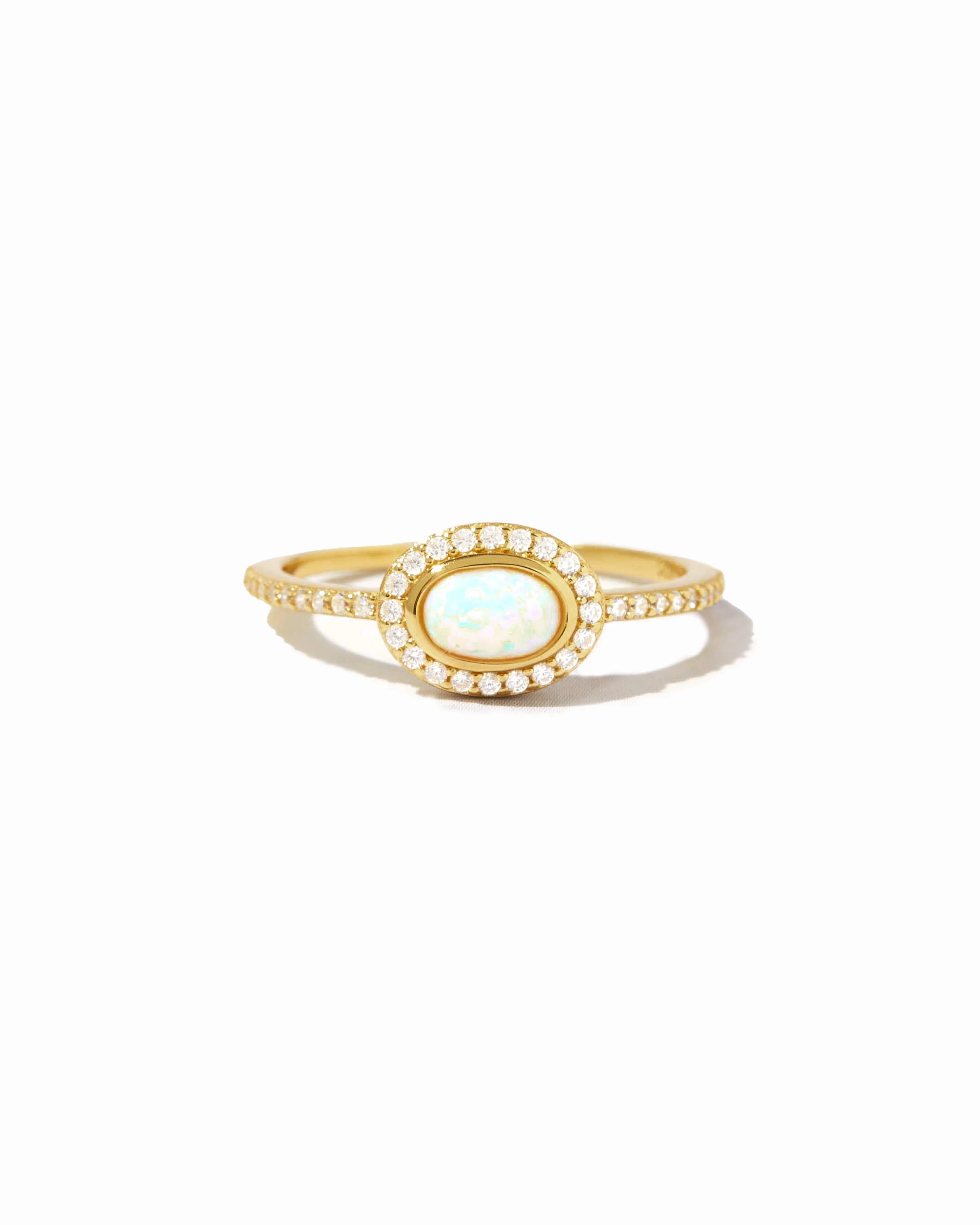 Opal Halo Ring