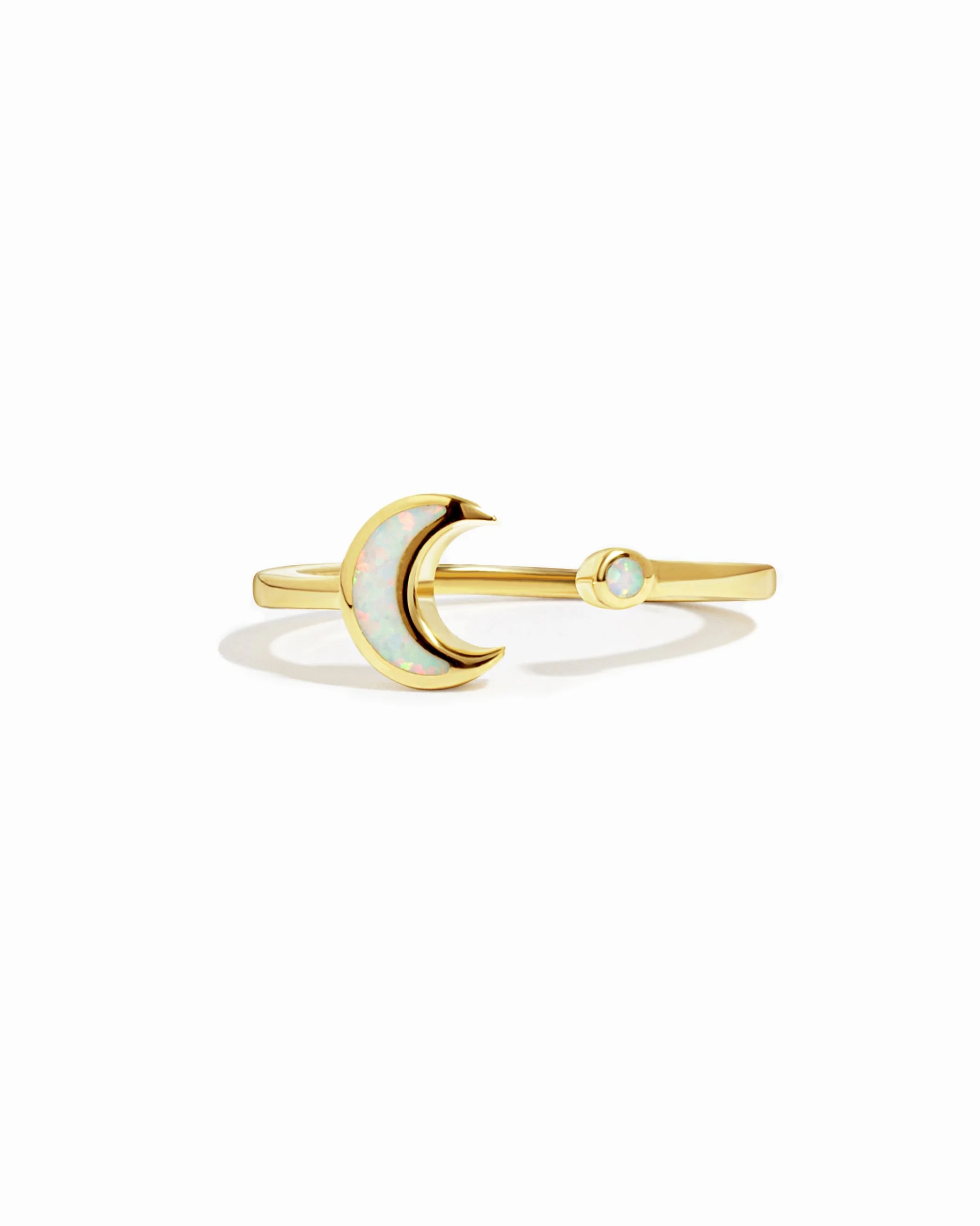 Opal Moon Ring