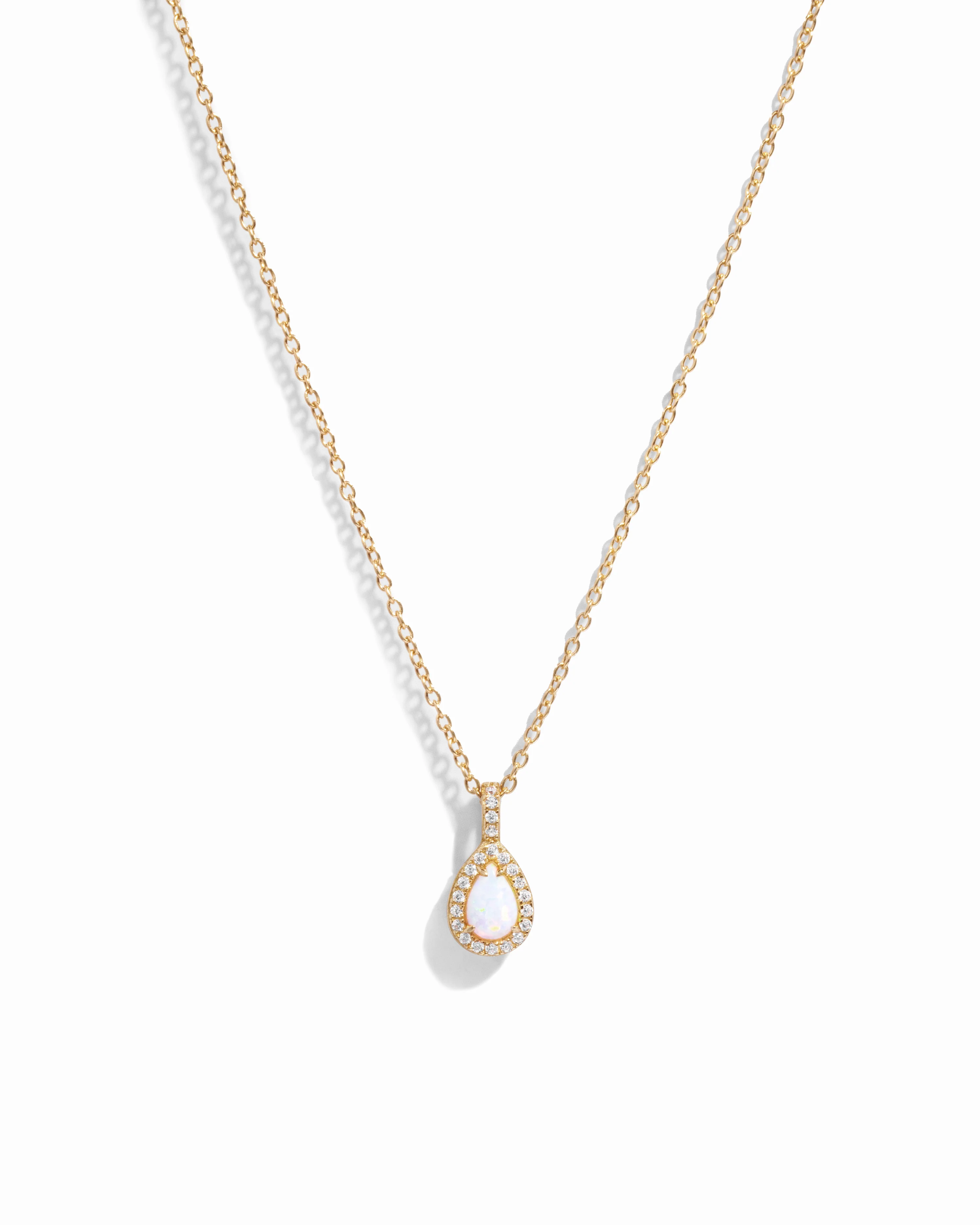 Opal Pear Pendant