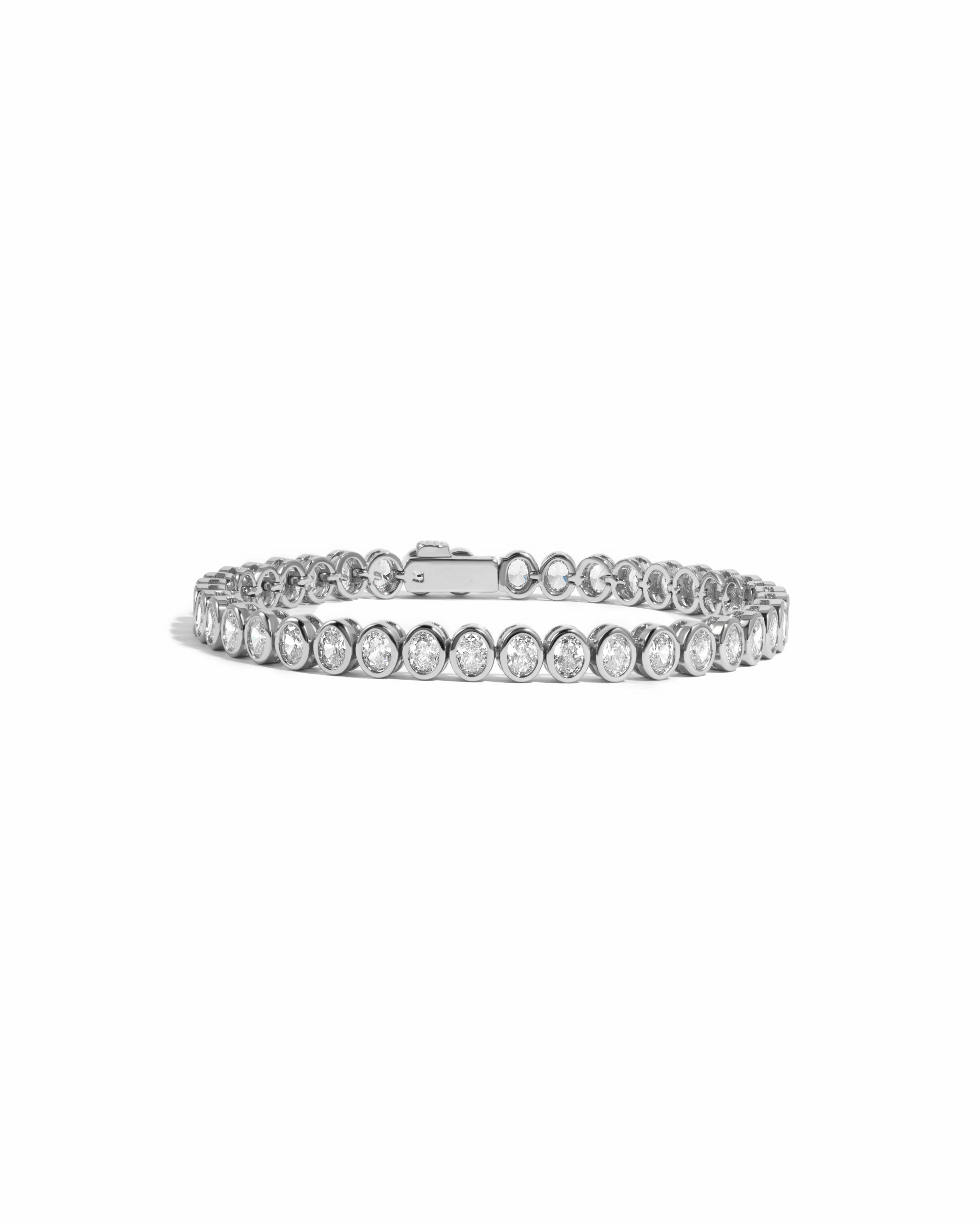 Oval Bezel Tennis Bracelet - Image 3