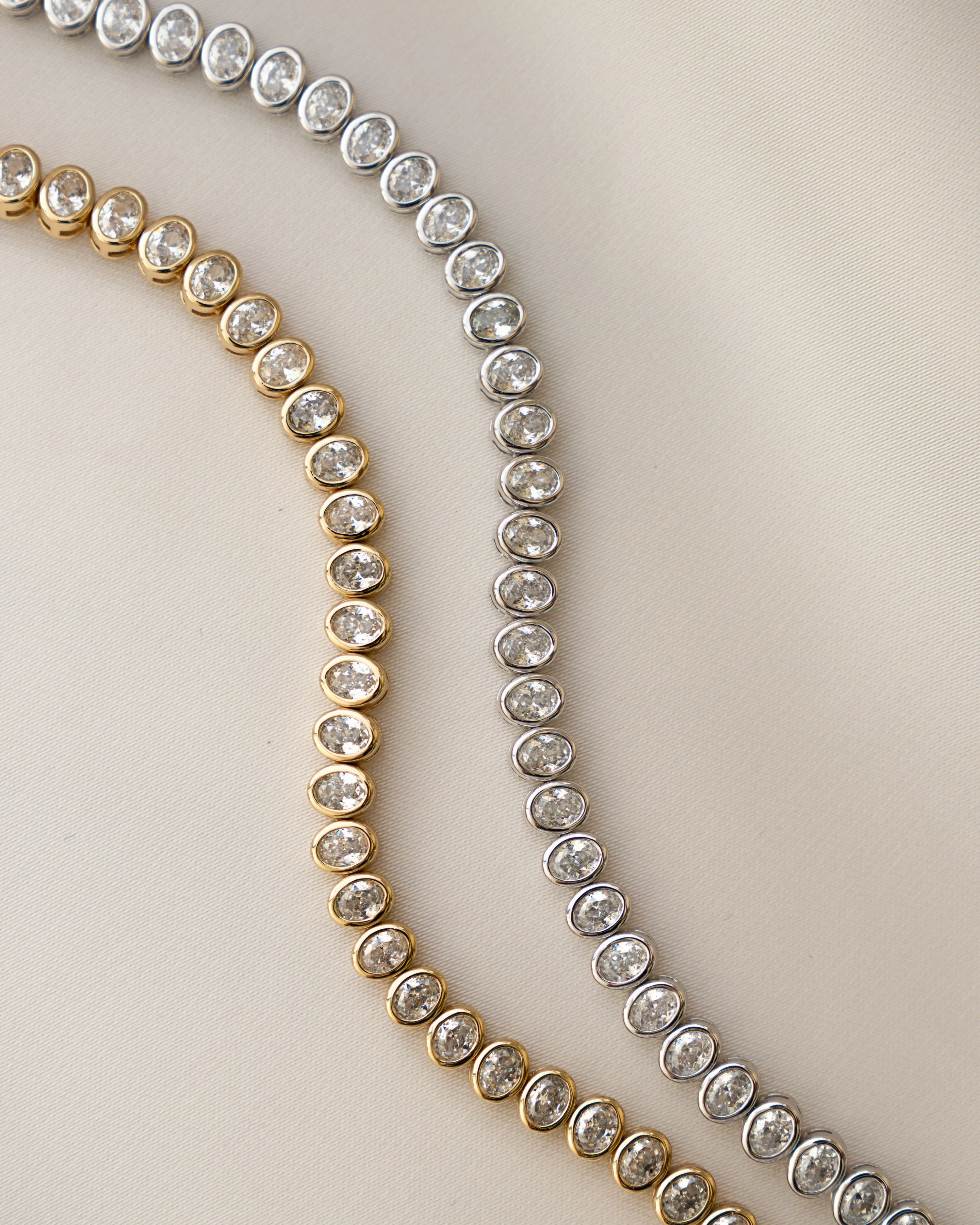 Oval Bezel Tennis Bracelet - Image 5