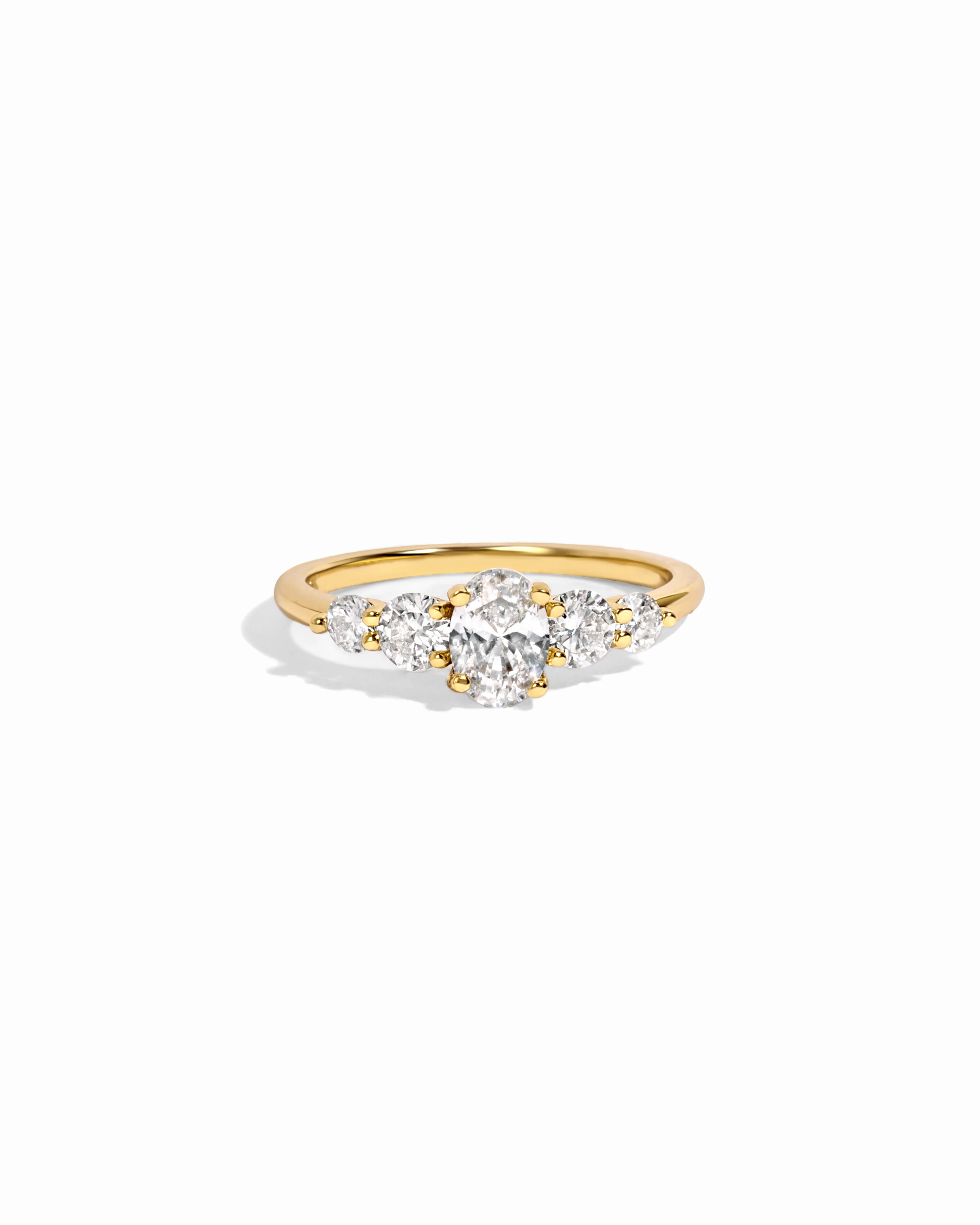 Oval Cluster Ring