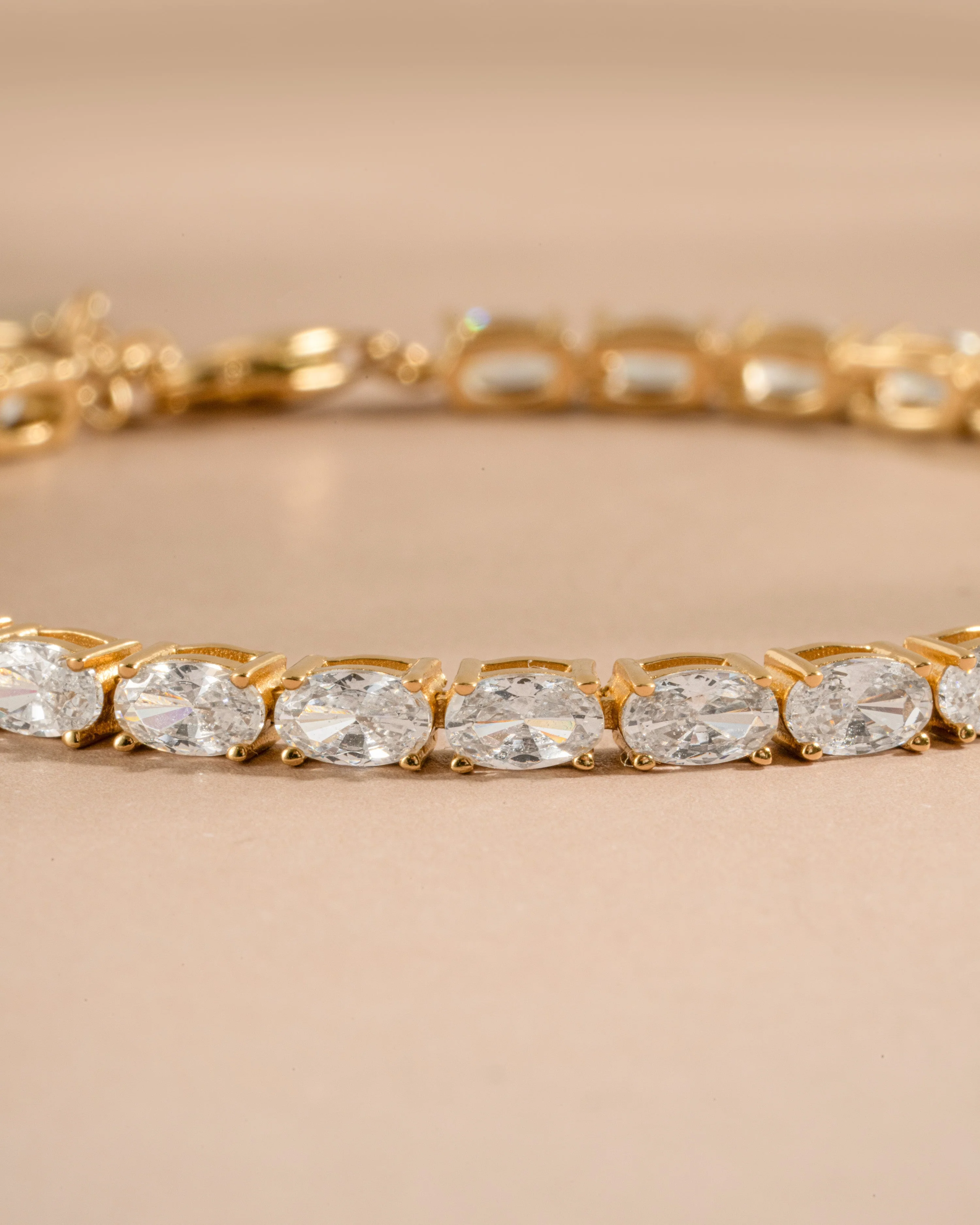 Oval Stone Tennis Bracelet - Image 5