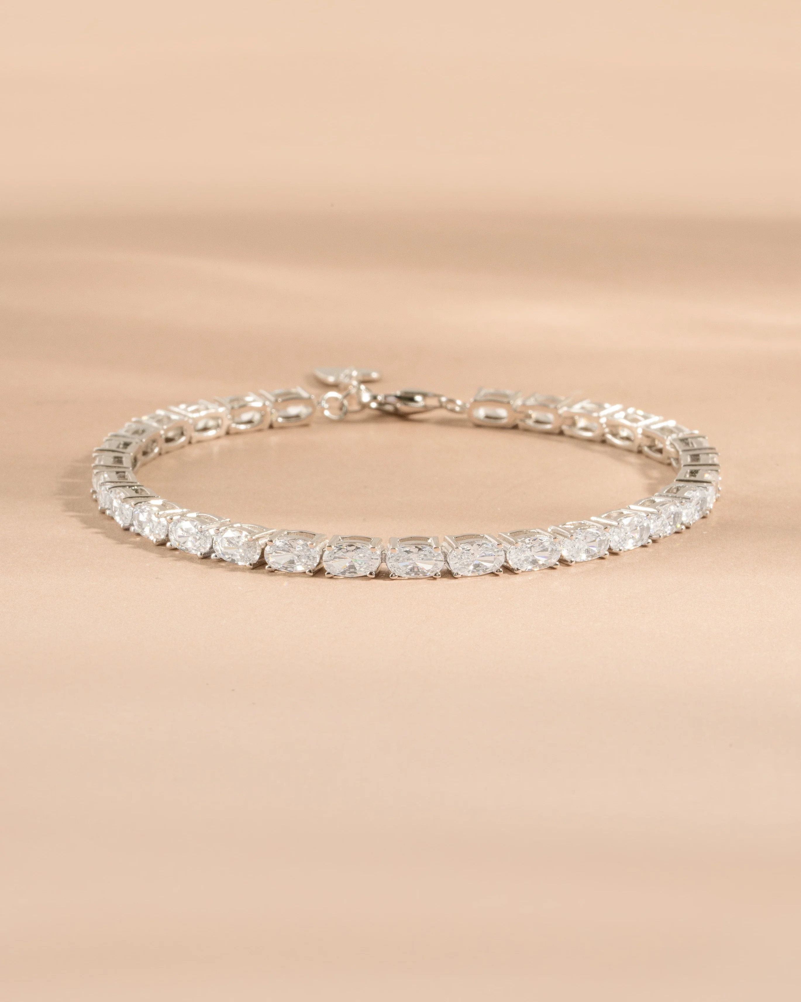 Oval Stone Tennis Bracelet - Image 8