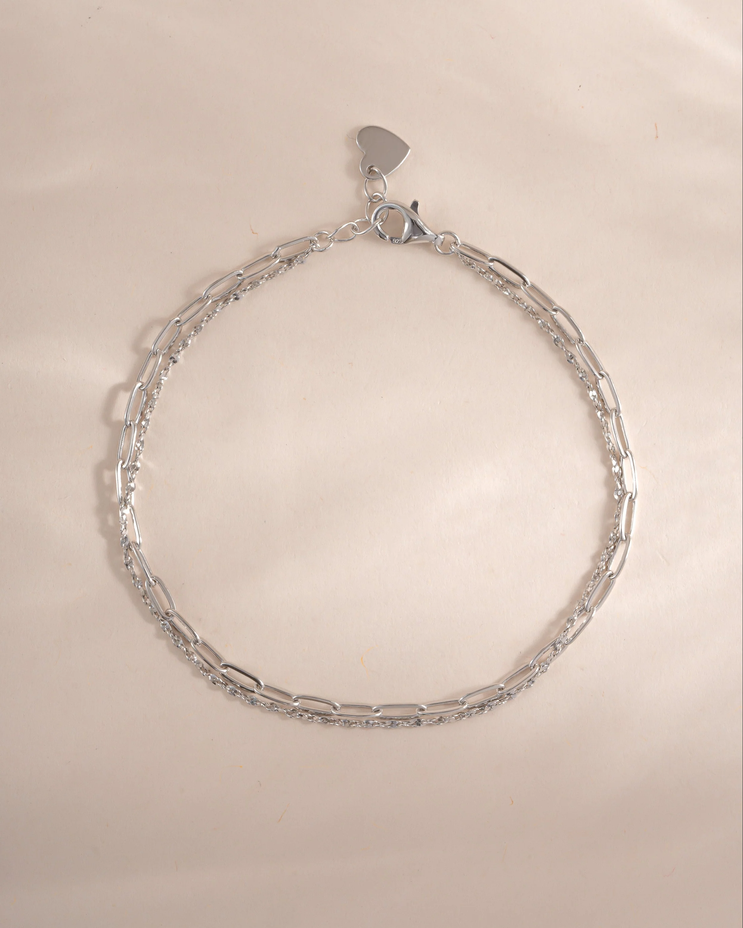 Paperclip & Chain Bracelet Set - Image 3
