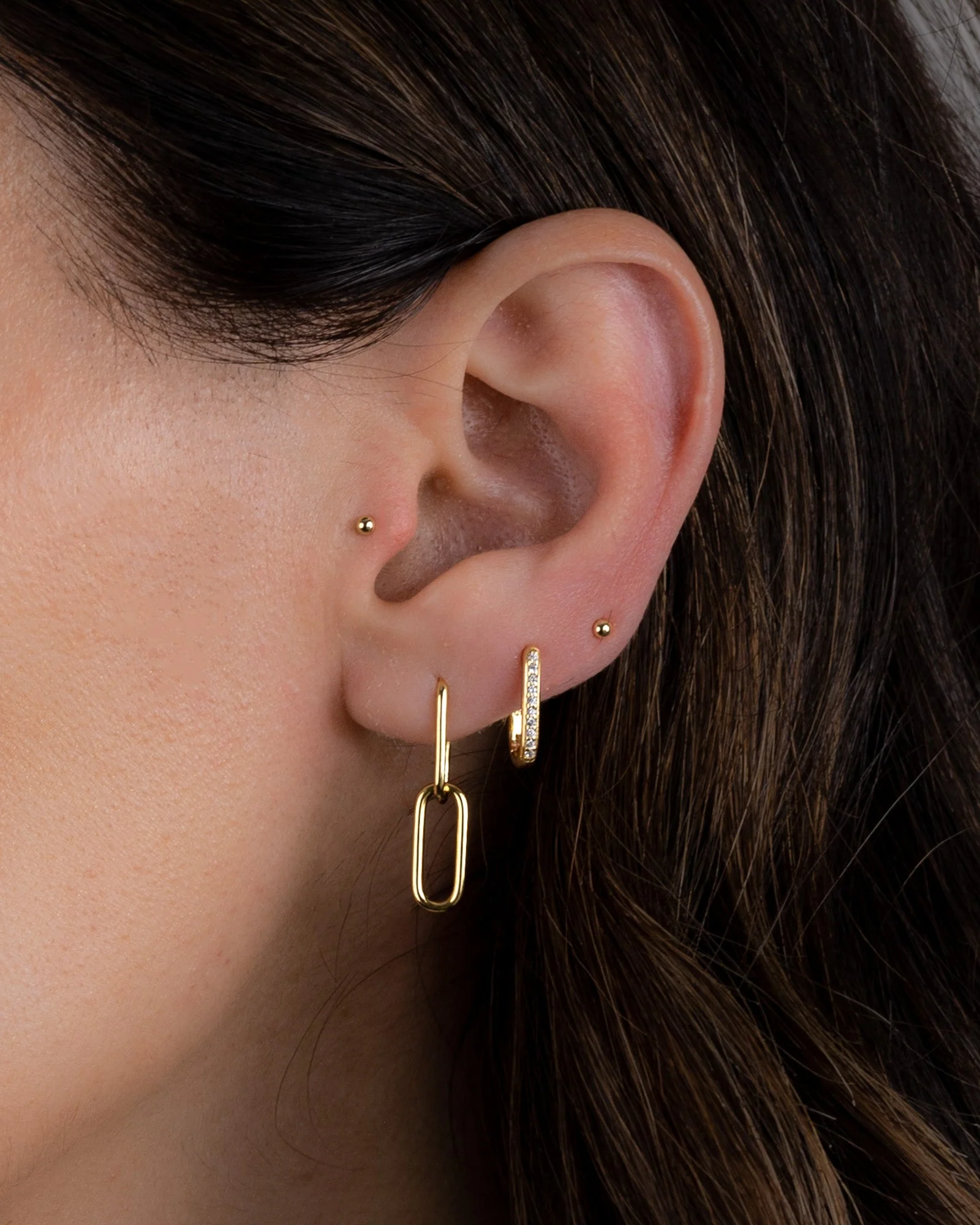 Paperclip Chain Earrings - Image 2