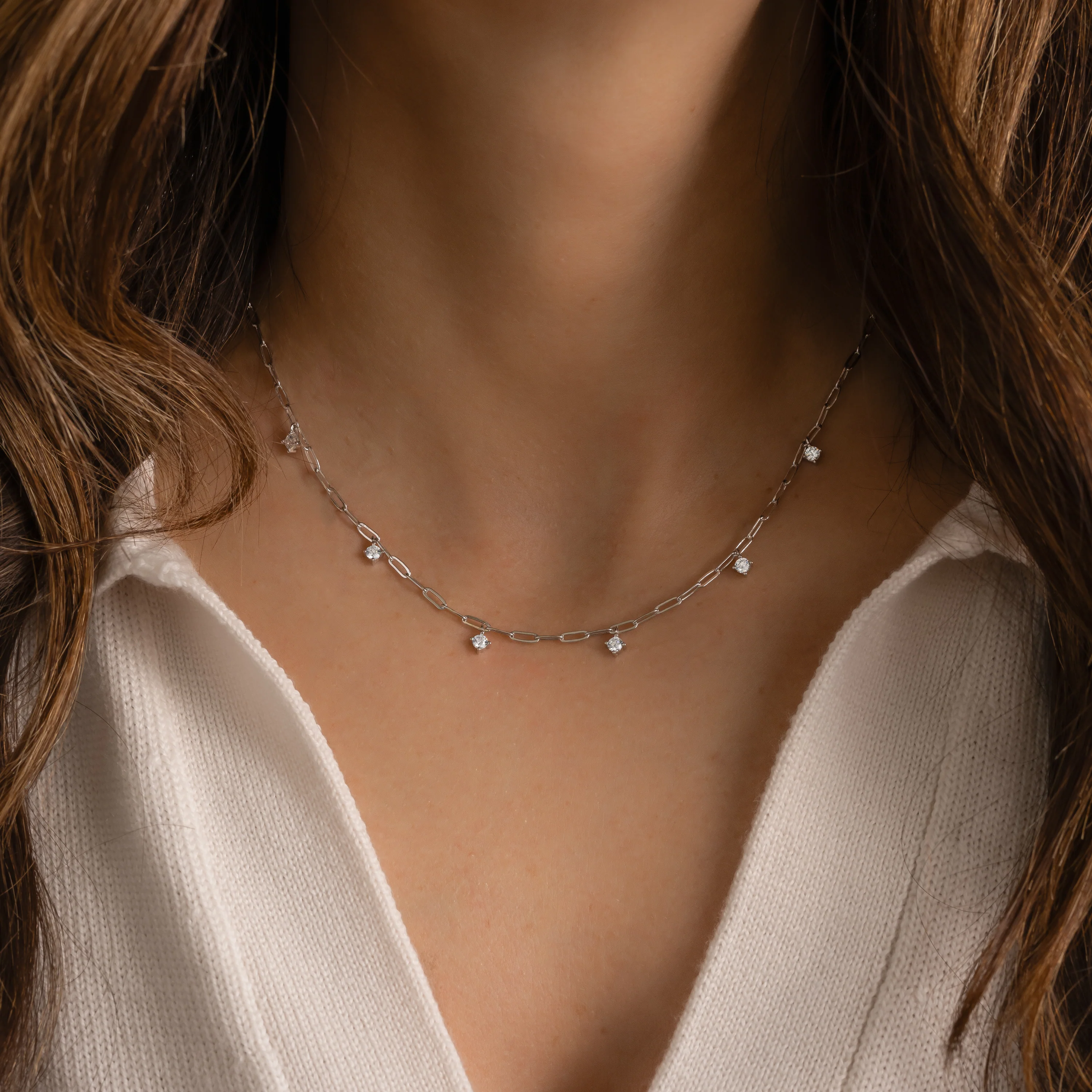 Paperclip Charm Necklace - Image 4