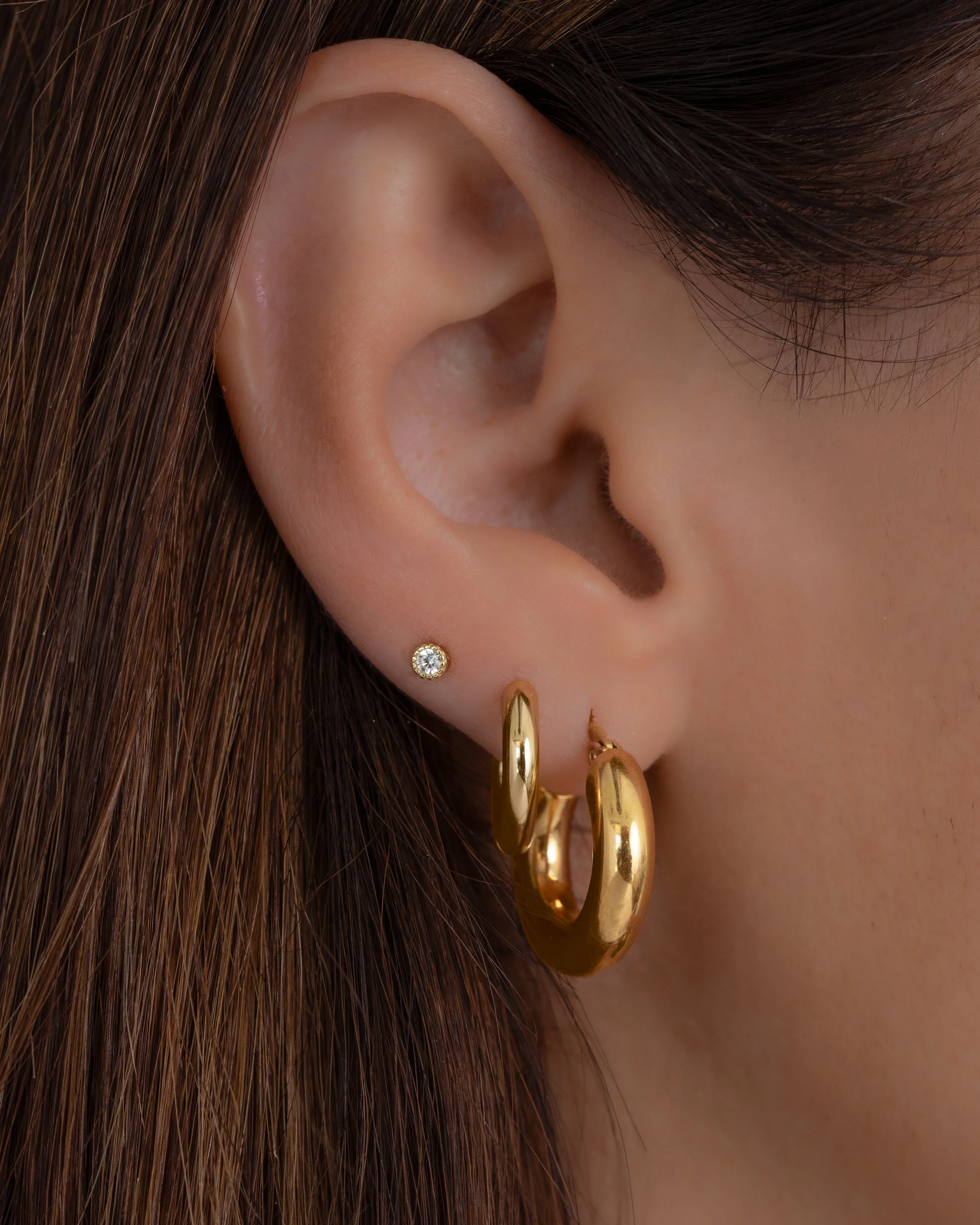 Paris 20mm Chunky Tube Hoops - Image 4