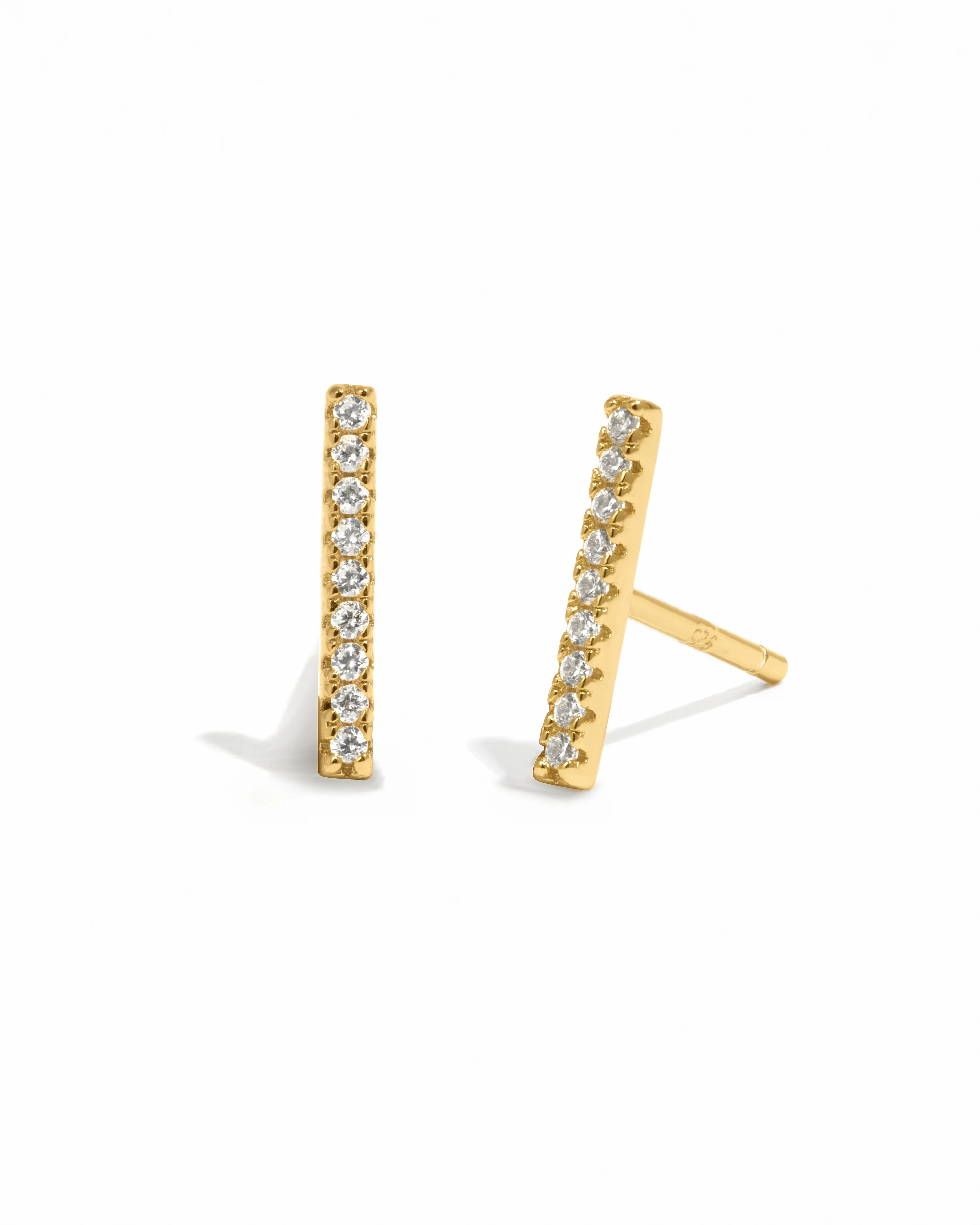 Pavé Bar Studs