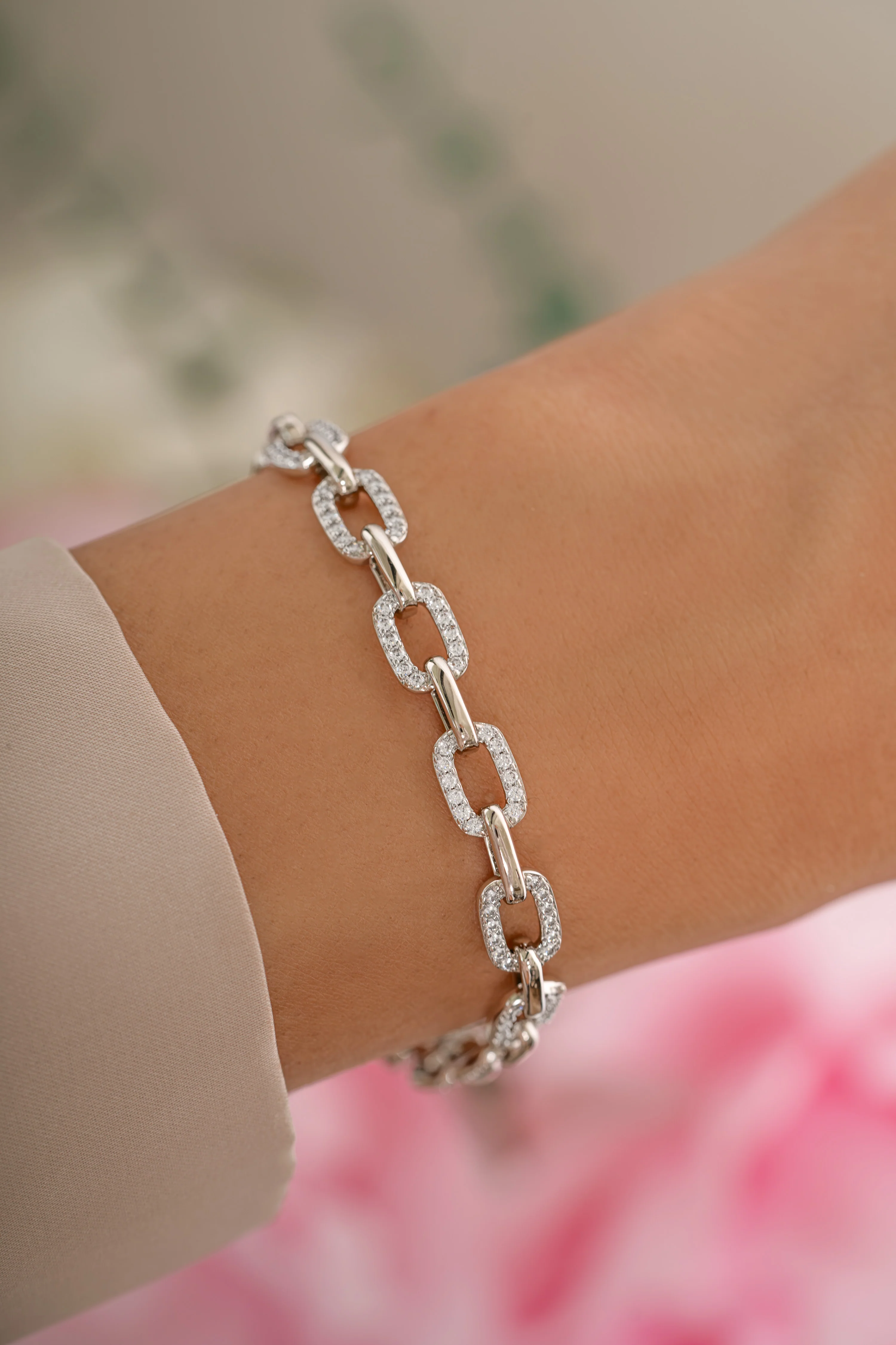 Pave Chain Link Bracelet - Image 4