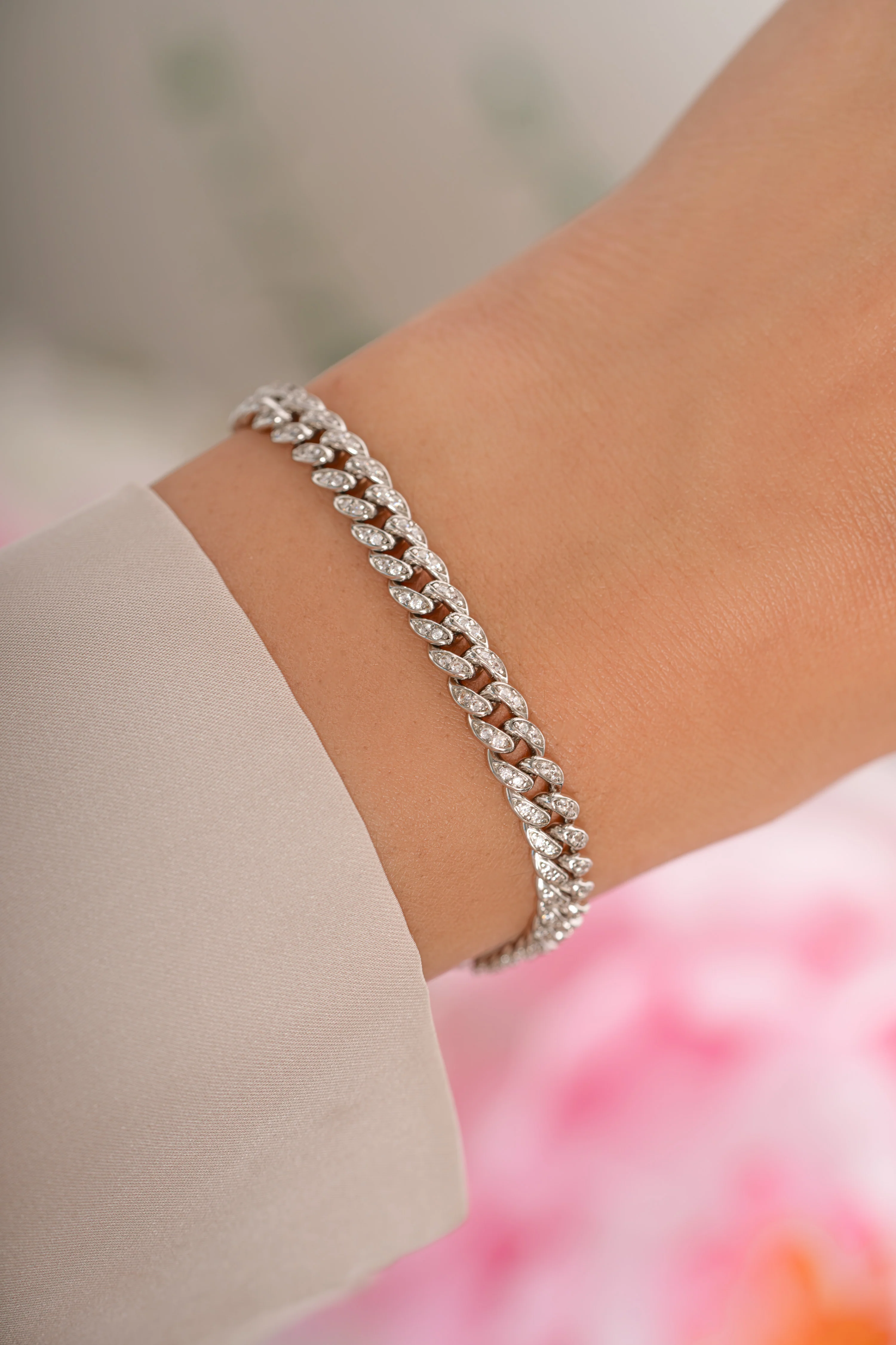 Pavé Chain Link Bracelet - Image 4