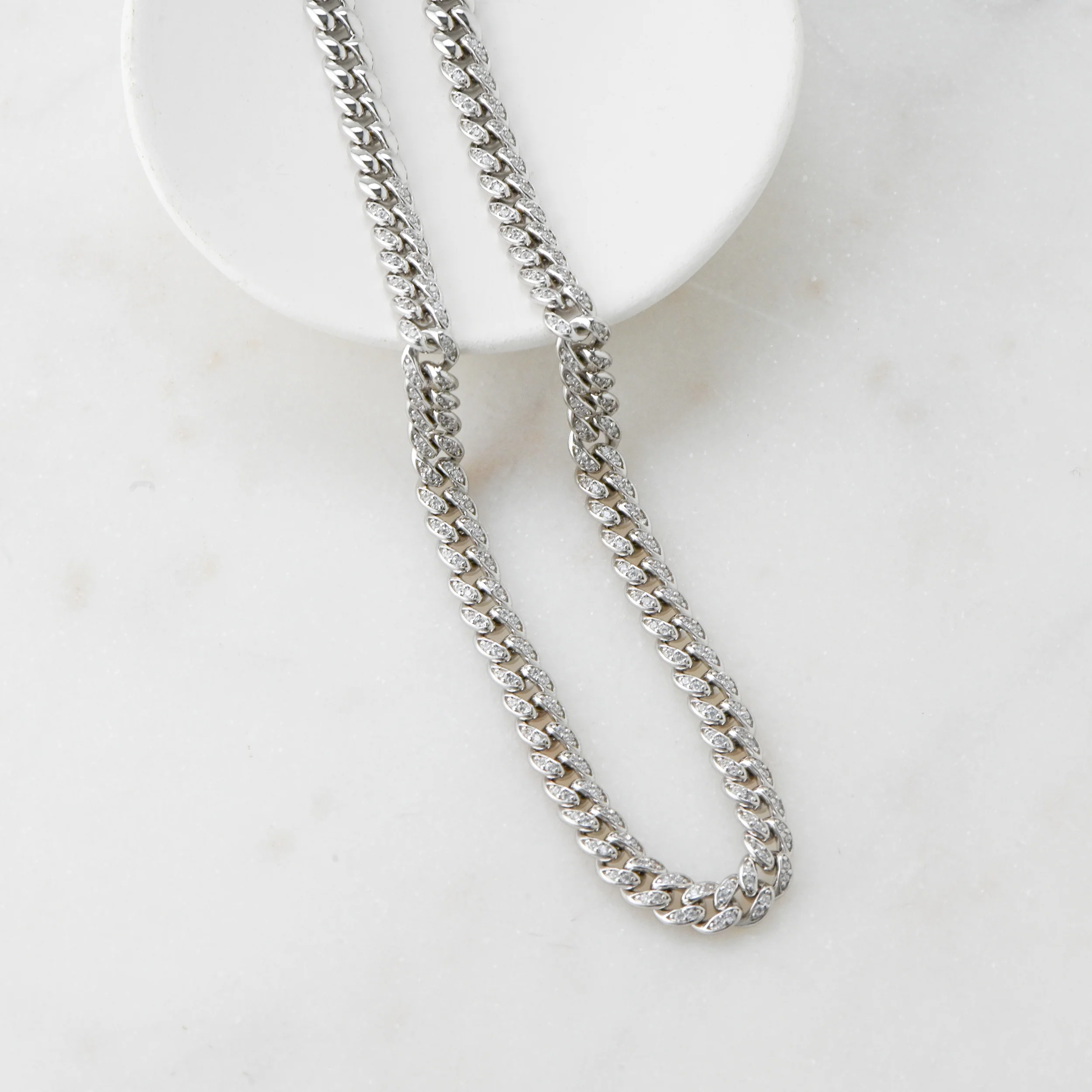 Pavé Chain Link Necklace - Image 6
